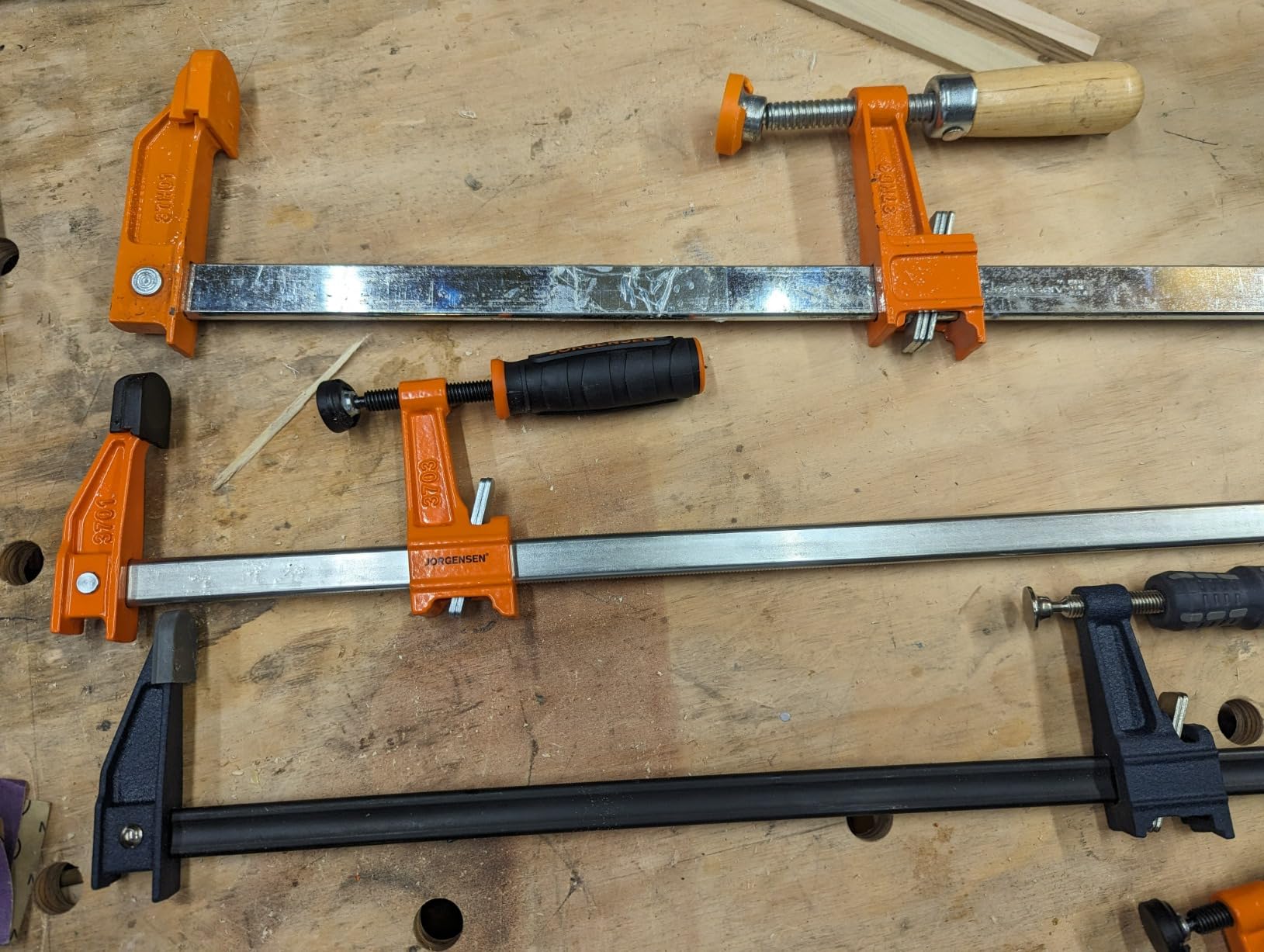 JORGENSEN 24-inch Bar Clamps, Cabinet Master Parallel Jaw Bar Clamp Set, 2-pack - Customer Photo 1