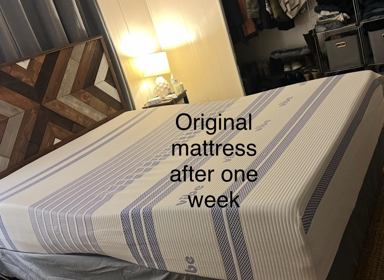 Vibe Gel Memory Foam Mattress, 12-Inch CertiPUR-US Certified Bed-in-a-Box, Queen, White - Customer Photo 2