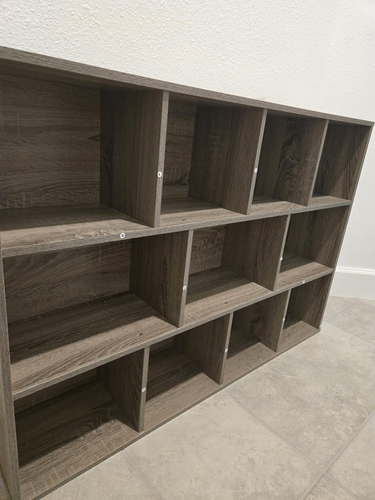 Furinno LUDER Book Shelf, 3-Cube Bookshelf, Bookcase with Open Shelves, 9.3 x 12 x 31.5, for Living Room, Bedroom, Home Office, White - Customer Photo 1