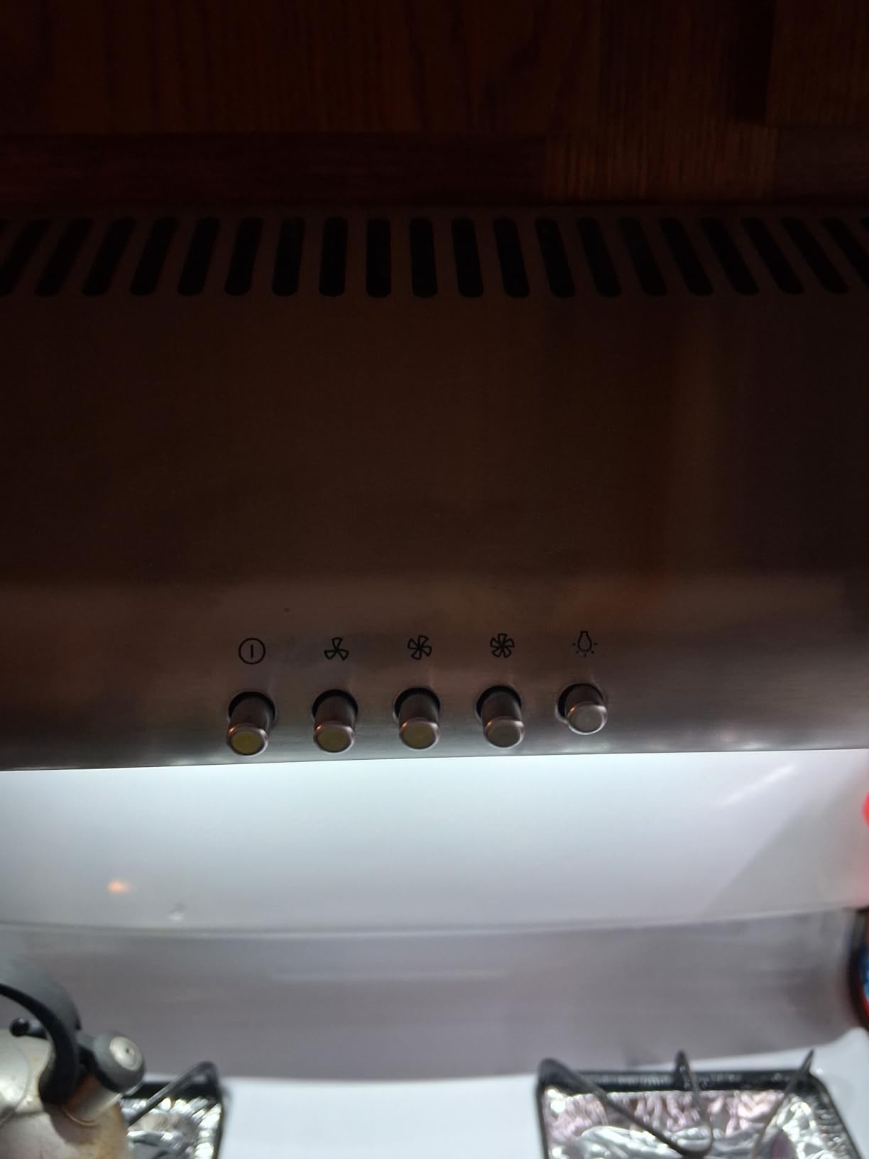 COSMO COS-5MU30 30 in. Delta Collection Ducted Under Cabinet Range Hood, Button Controls, Reusable Filters, LED Lights, Stainless Steel - Customer Photo 2