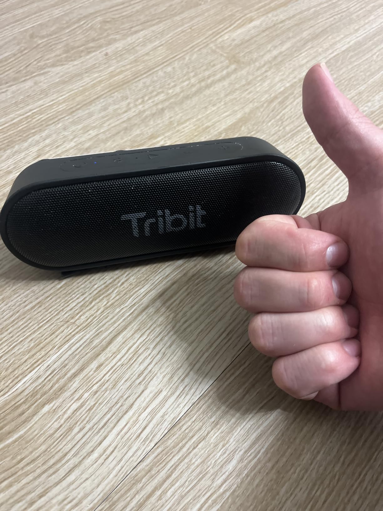 Tribit XSound Go Bluetooth Speaker, 16W Portable Wireless Speaker with Loud Sound, 24H Playtime, IPX7 Waterproof, Custom EQ, XBass, BT5.3, TWS Pairing, Type-C, Outdoor/Home/Travel/Beach/Shower (Black) - Customer Photo 1