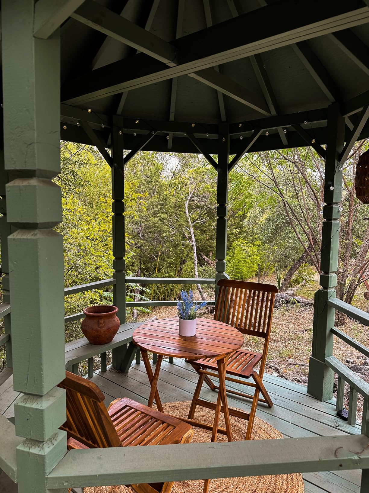 Best Choice Products 3-Piece Acacia Wood Bistro Set, Folding Patio Furniture for Backyard, Balcony, Deck w/ 2 Chairs, Round Coffee Table, Teak Finish - Natural - Customer Photo 1