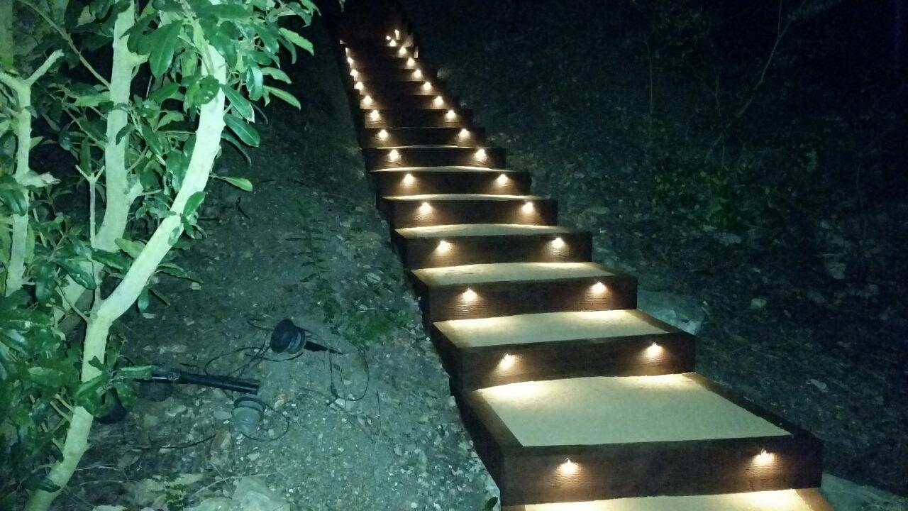 FVTLED Pack of 10 Warm White Low Voltage LED Deck Lights kit Φ1.38 Outdoor Garden Yard Decoration Lamp Recessed Landscape Pathway Step Stair Warm White LED Lighting, Black - Customer Photo 1