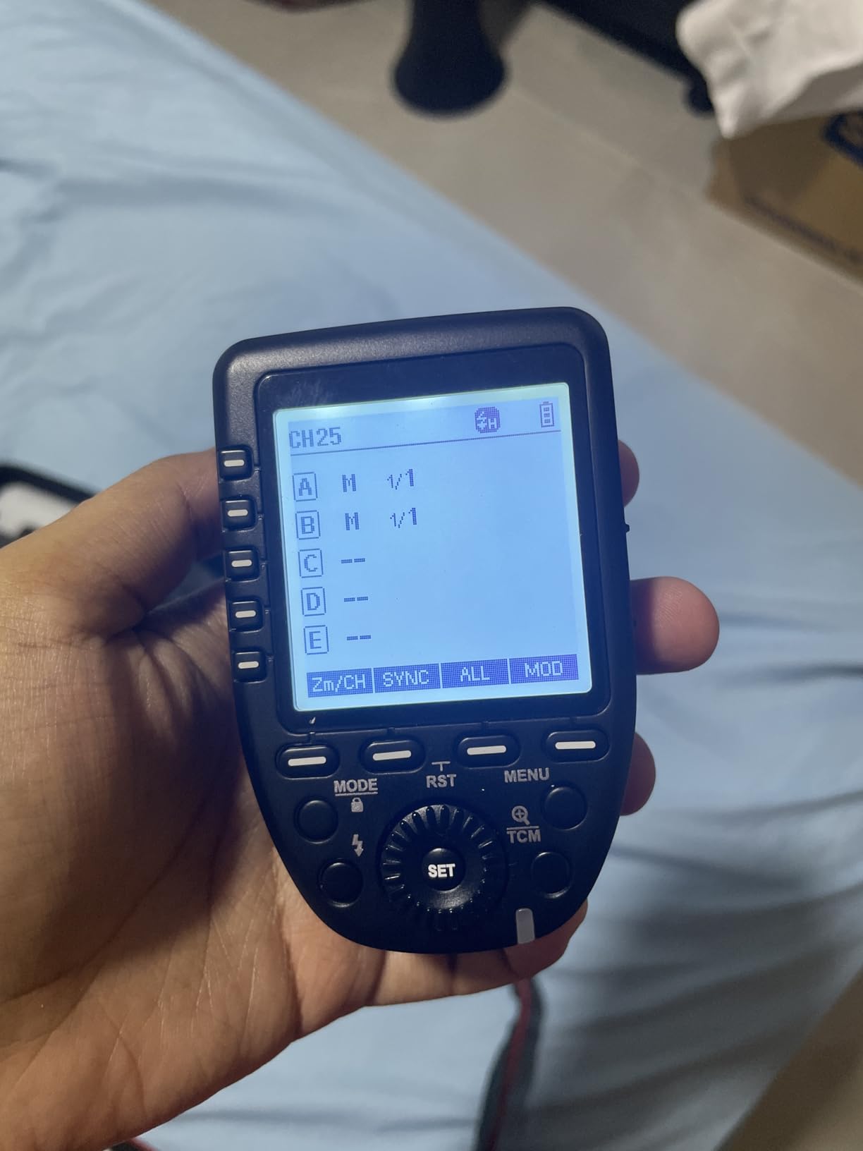 Godox XproC Xpro-C TTL Wireless Flash Trigger for Canon, 1/8000s HSS TTL-Convert-Manual Function Large Screen Slanted Design 5 Dedicated Group Buttons 11 Customizable Functions Customer Review Godox XproC Xpro-C TTL Wireless Flash Trigger for Canon, 1/8000s HSS TTL-Convert-Manual Function Large Screen Slanted Design 5 Dedicated Group Buttons 11 Customizable Functions - Customer Photo 1