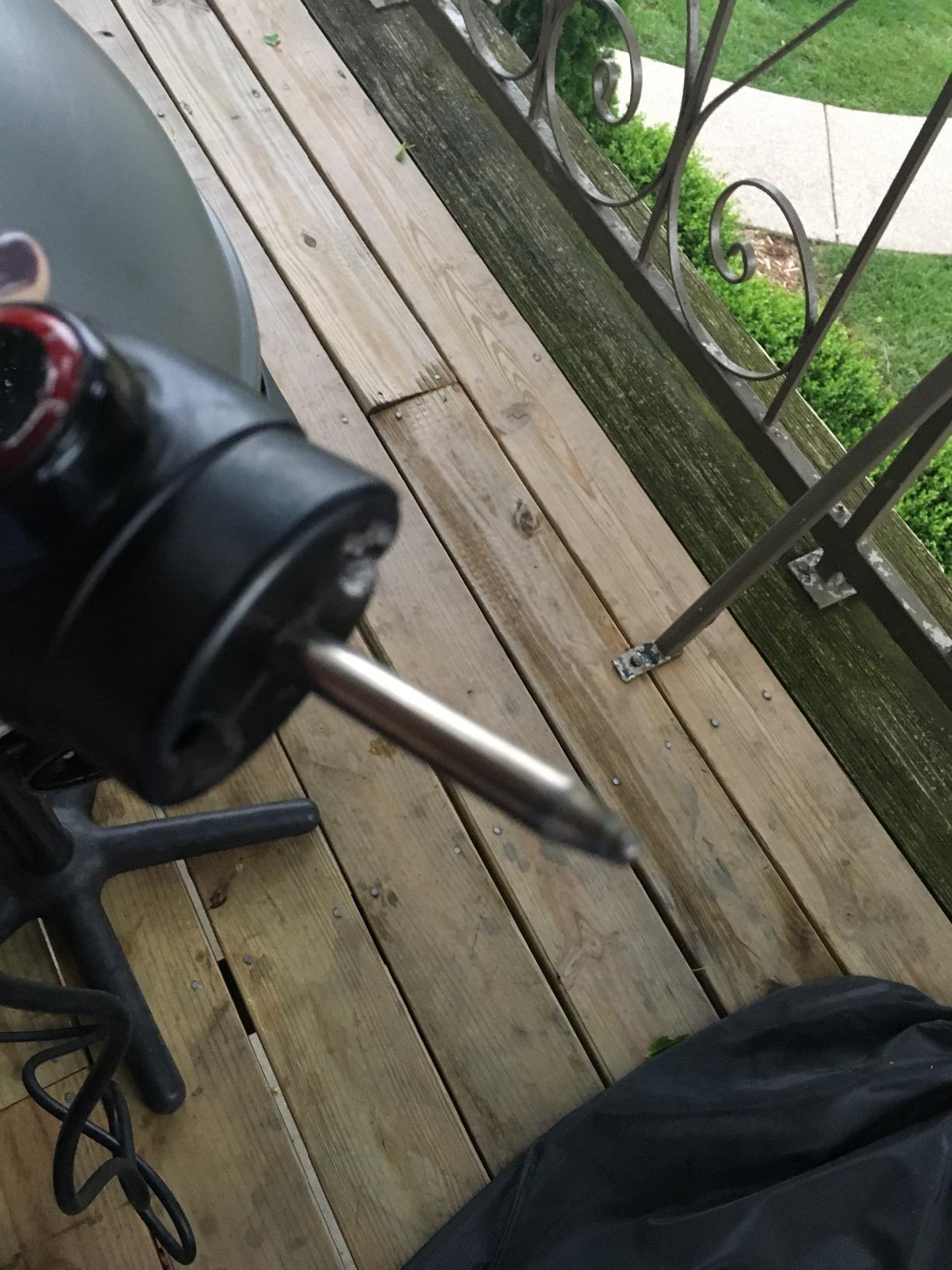 George Foreman Indoor/Outdoor Electric Patio Grill, Apartment Approved, 15-Serving, Removable Stand, Black Customer Review George Foreman Indoor/Outdoor Electric Patio Grill, Apartment Approved, 15-Serving, Removable Stand, Black - Customer Photo 1