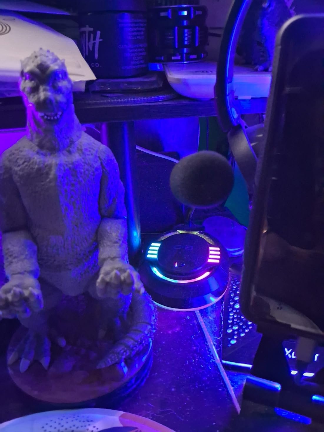 USB Computer Microphone, Plug &Play Desktop Omnidirectional Condenser PC Laptop Mic, Mute Button with LED Indicator, Compatible with Windows/Mac, Ideal for YouTube, Skype, Recording, Games(1.8m /6ft) - Customer Photo 1