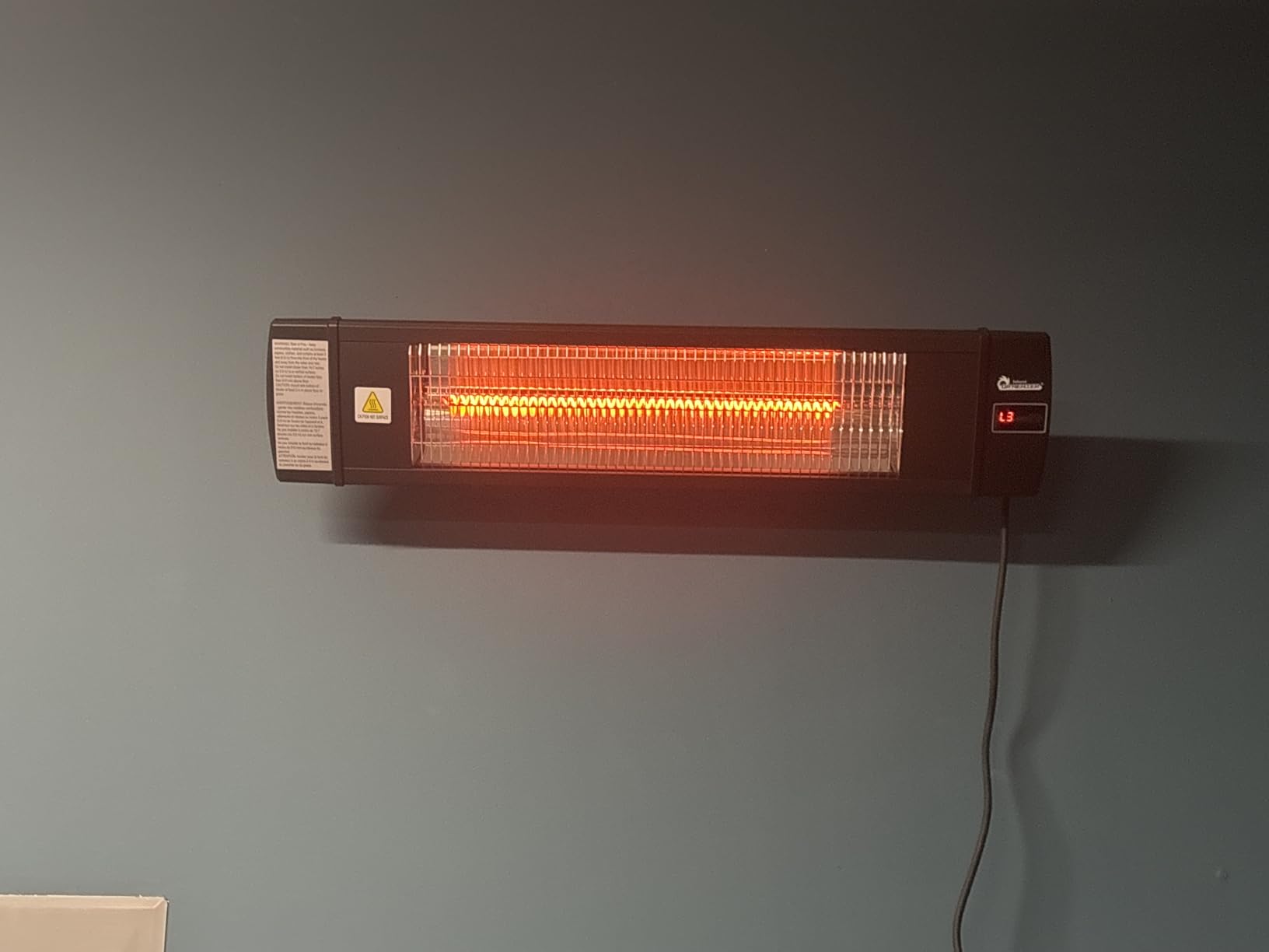 Dr Infrared Heater DR-238 Carbon Infrared Outdoor Heater for Restaurant, Patio, Backyard, Garage, and Decks, Standard, Black Customer Review Dr Infrared Heater DR-238 Carbon Infrared Outdoor Heater for Restaurant, Patio, Backyard, Garage, and Decks, Standard, Black - Customer Photo 2
