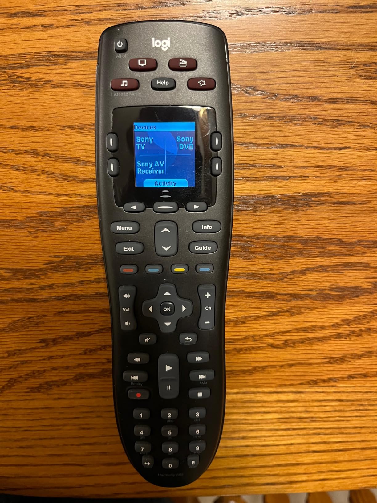 Logitech Harmony 665 Advanced Remote Control (Renewed) - Customer Photo 2