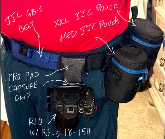 Peak Design Capture Camera Clip V3, Black with Plate, Holds DSLR, Compact and Point and Shoot Bodies, Secure, Stable and Accessible, Attaches to Straps and Belts, Quick Release, 200 lb Capacity Customer Review Peak Design Capture Camera Clip V3, Black with Plate, Holds DSLR, Compact and Point and Shoot Bodies, Secure, Stable and Accessible, Attaches to Straps and Belts, Quick Release, 200 lb Capacity - Customer Photo 1