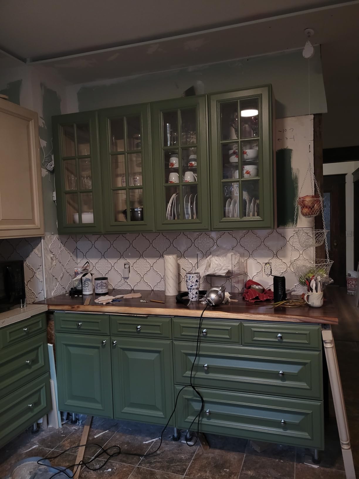 Heirloom Traditions ALL-IN-ONE Paint, Irish Garden (blue green), Quart - Durable cabinet and furniture paint with built-in primer and top coat - Customer Photo 2