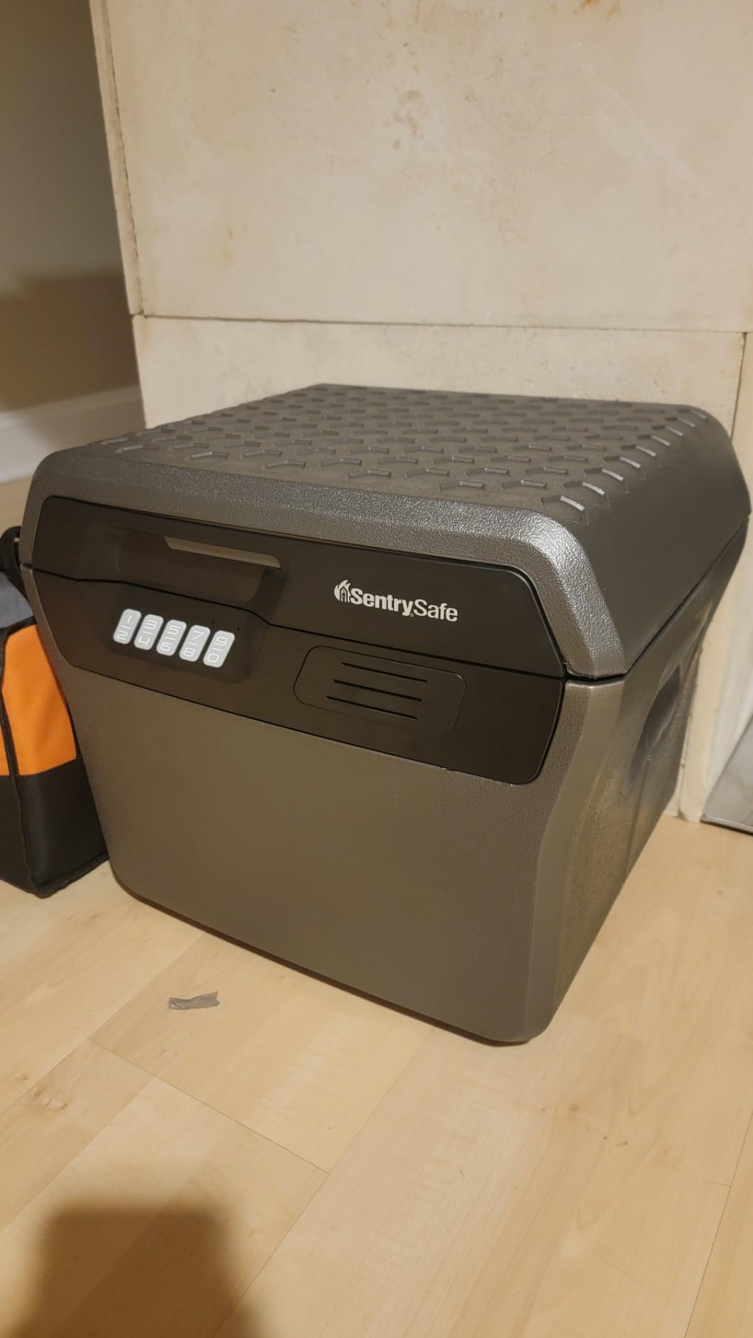 SentrySafe Charcoal Gray Waterproof and Fireproof Safe, Lock Box with Keypad for Documents and Hanging File Folders, Exterior: 14.1 x 16.6 x 13.8 Inches, FHW40300 - Customer Photo 1