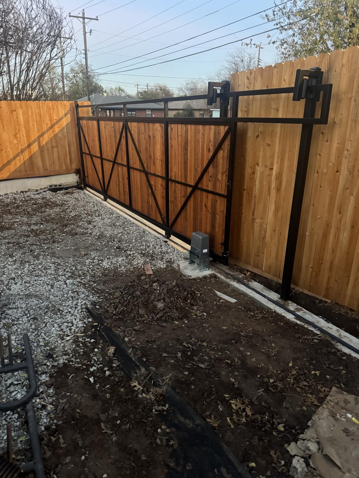 CO-Z 3300 lb Automatic Sliding Gate Opener with 2 Remote Controls, Electric Rolling Driveway Fence Slide Gate Motor, Complete Gate Operator Hardware Security System Kit for Sliding Gate Up to 40 Feet - Customer Photo 1