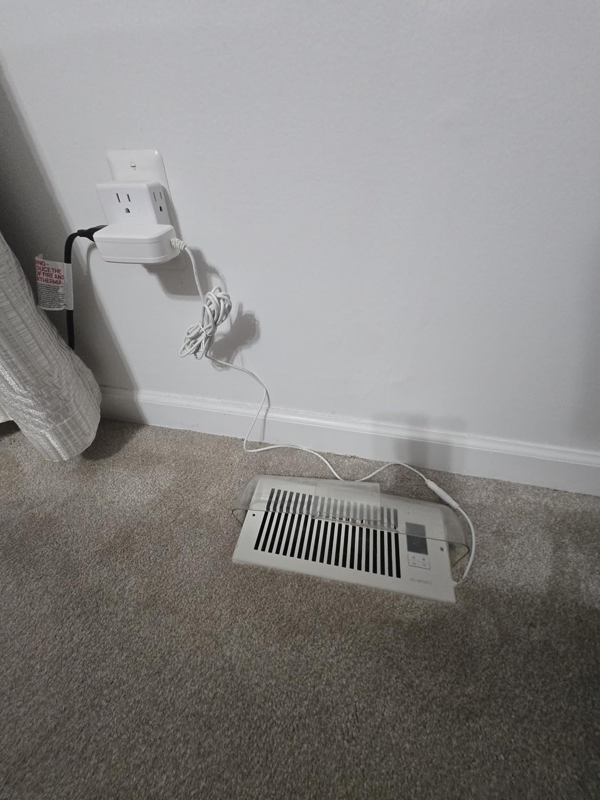 AC Infinity AIRTAP T4 White, Register Booster Fan for 4 AC Infinity AIRTAP T4 White, Register Booster Fan for 4