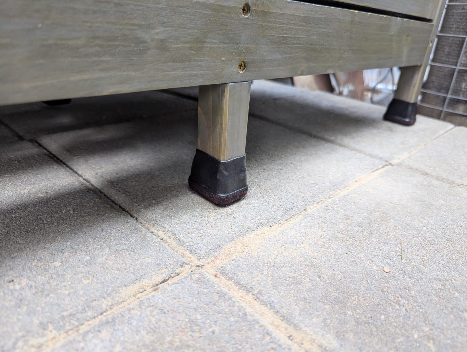 Yaheetech Outdoor Garden Potting Bench Table Work Bench Metal Tabletop W/Cabinet Drawer Open Shelf Natural Wood - Customer Photo 2