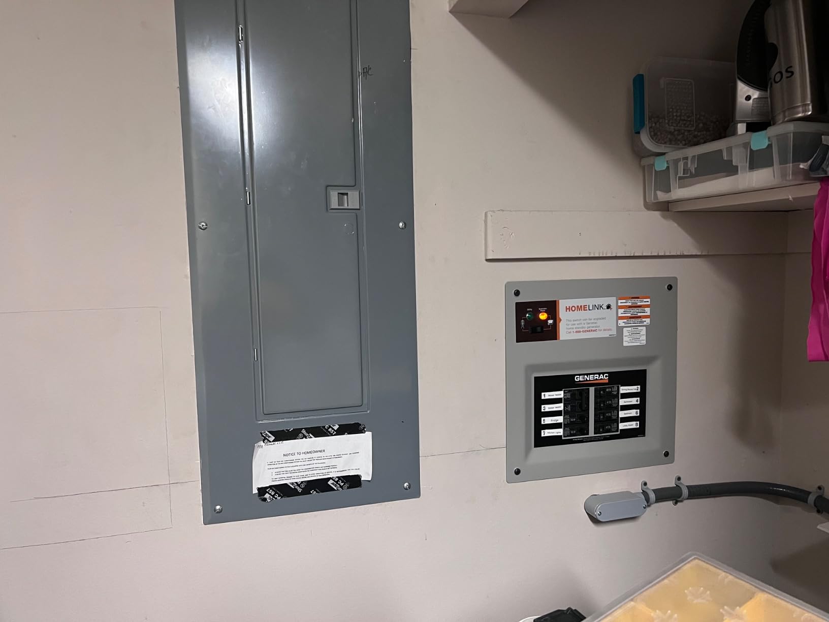 Generac 9854 HomeLink 50-Amp Indoor Pre-Wired Manual Transfer Switch Kit - Customer Photo 1