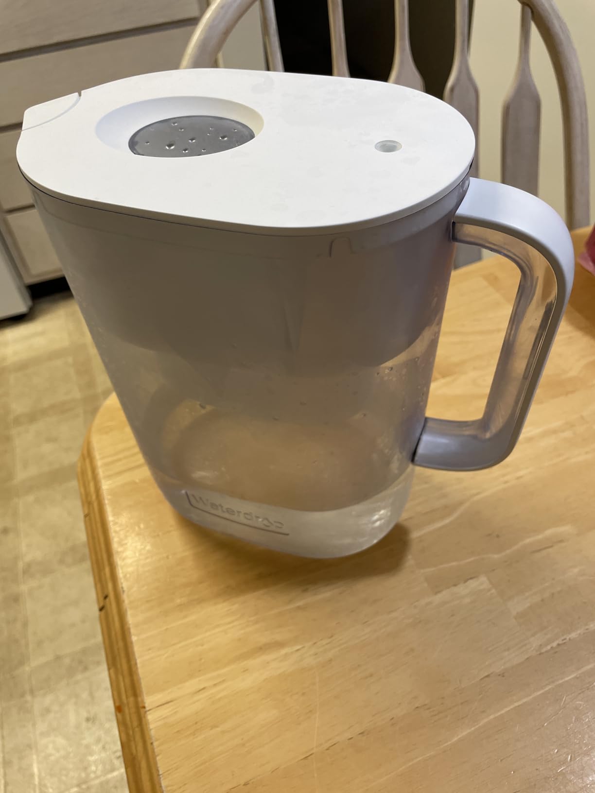 Waterdrop Water Filter Pitcher with 1 Filter, 200-Gallon Long-Life, 10-Cup Large Water Filter Pitcher, Improved Coffee & Tea Taste, NSF Certified, 5X Times Lifetime, Reduces PFOA/PFOS, Chlorine, Blue customer photo 1