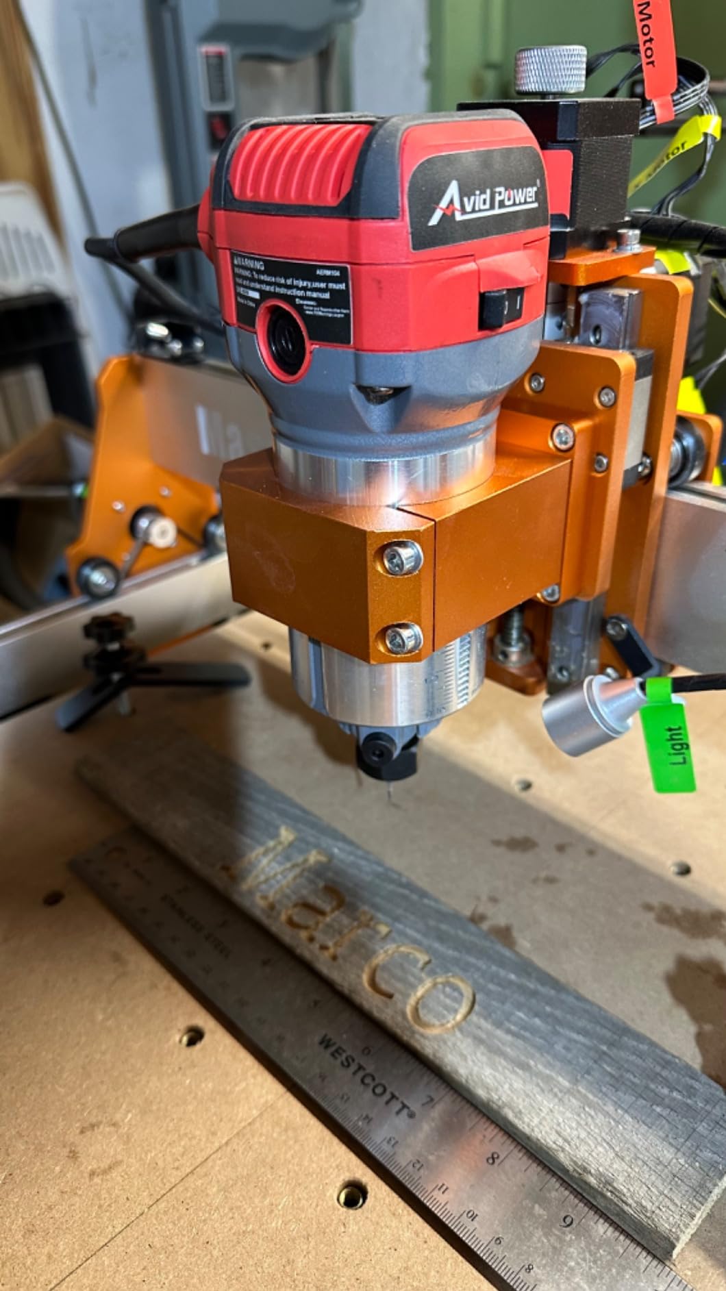 AVID POWER 6.5 Amp 1.25 HP Compact Router Tools for Woodworking, Fixed Base Wood Router with Trim Router Bits - Customer Photo 1