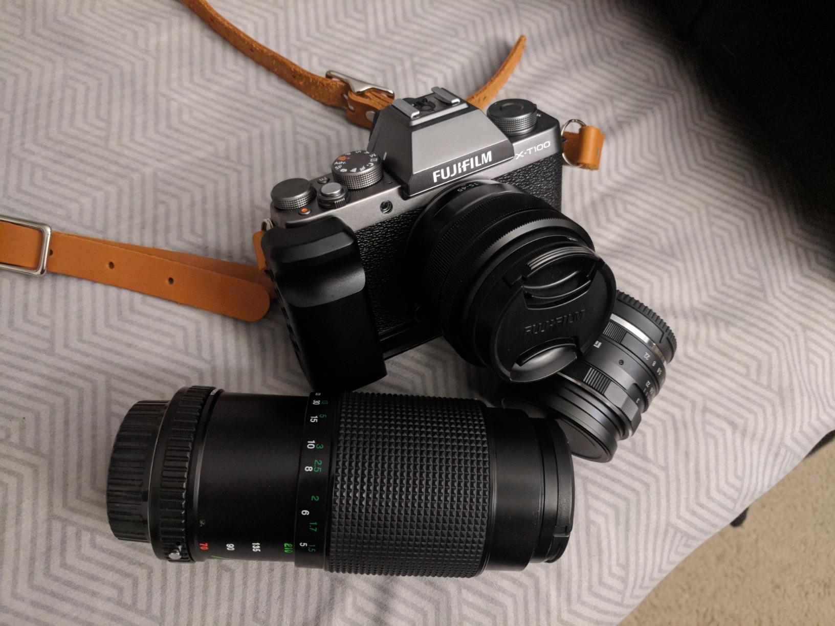 Fujifilm X-T100 Mirrorless Digital Camera, Black (Body Only) - Customer Photo 1