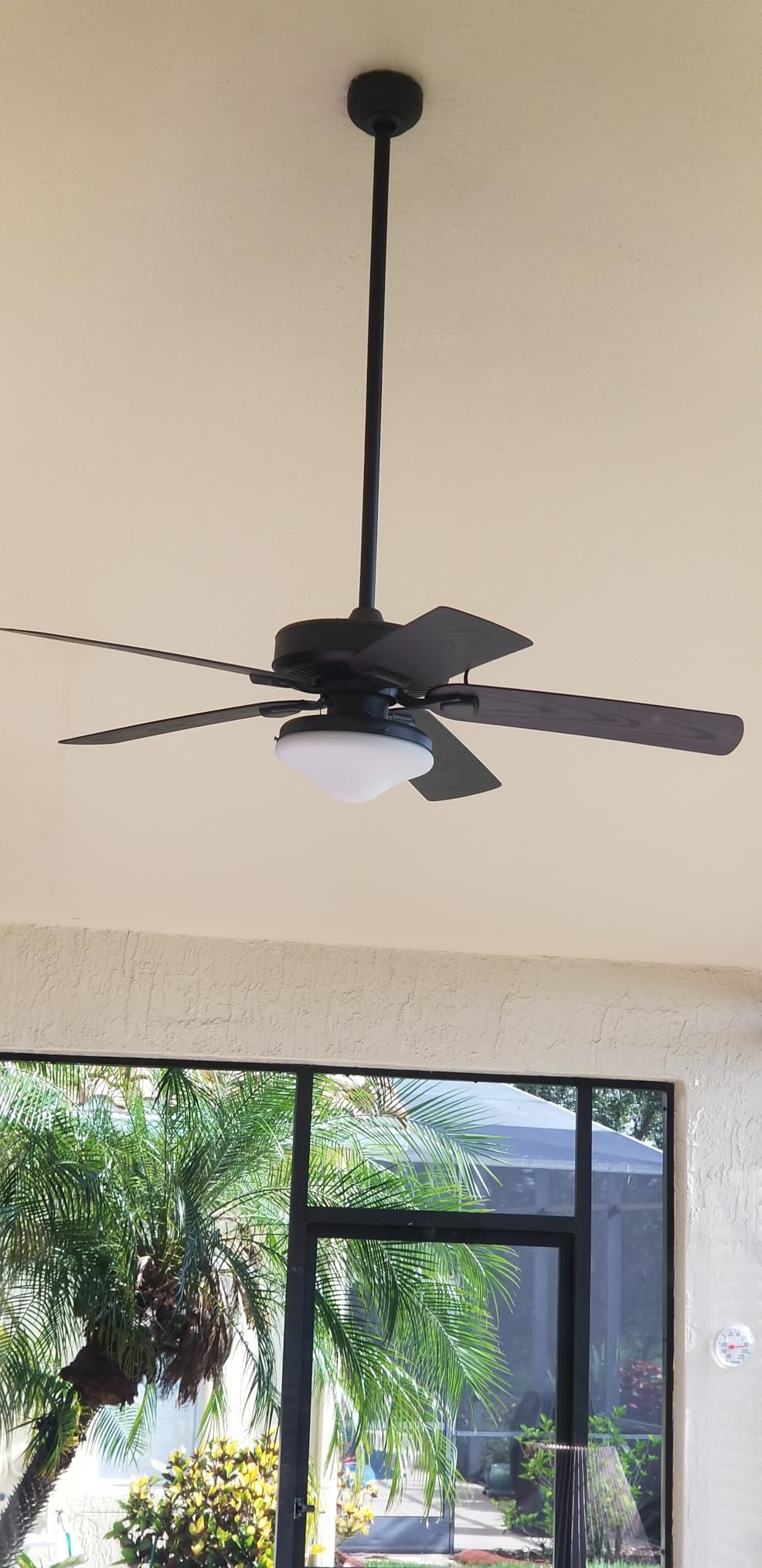 Honeywell Ceiling Fans Belmar 52 Inch Ceiling Fan With Light, Indoor/Outdoor Ceiling Fan with Pull Chain, LED Tri-Mount 5 Blade Design, ETL Damp Rated, Bronze (50512-01) Customer Review Honeywell Ceiling Fans Belmar 52 Inch Ceiling Fan With Light, Indoor/Outdoor Ceiling Fan with Pull Chain, LED Tri-Mount 5 Blade Design, ETL Damp Rated, Bronze (50512-01) - Customer Photo 1