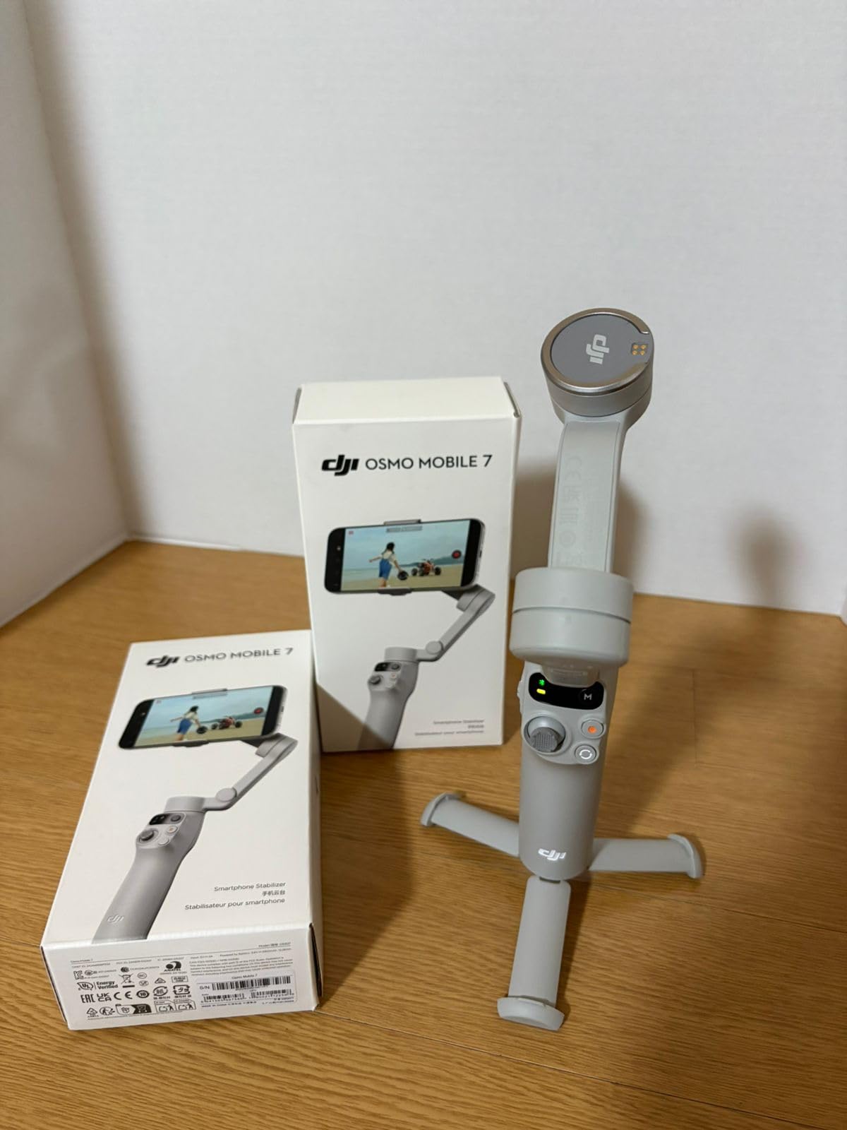 DJI Osmo Mobile 7 Gimbal Stabilizer for iPhone, Android, Built-in Tripod, Portable Stabilizer for iPhone, Selfie Stick, 3-Axis Phone Gimbal, ActiveTrack 7.0, One-Tap Edit - Customer Photo 1