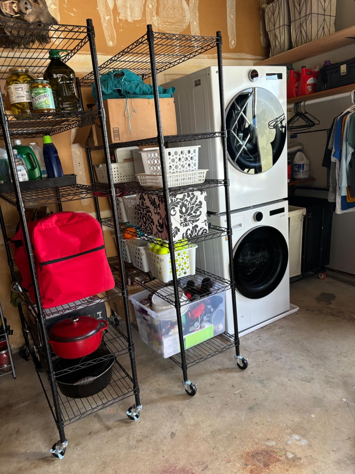 Meet perfect 6-Tier Storage Shelves NSF Certified Wire Shelving Unit on Wheels Heavy Duty Metal Shelves Adjustable Steel Shelving 2100Lbs Capacity for Closet Pantry Basement- (18 Meet perfect 6-Tier Storage Shelves NSF Certified Wire Shelving Unit on Wheels Heavy Duty Metal Shelves Adjustable Steel Shelving 2100Lbs Capacity for Closet Pantry Basement- (18