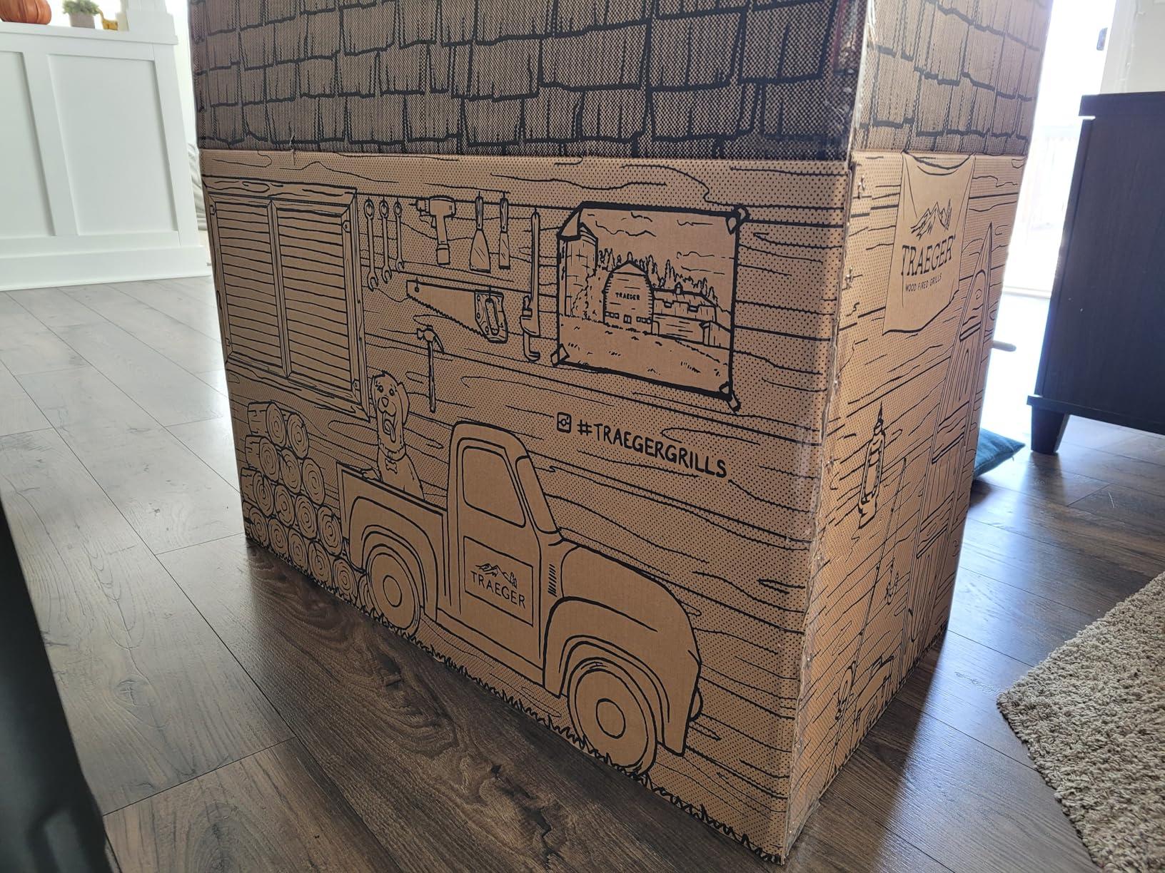 Traeger Grills Pro 22 Wood Pellet Grill & Smoker, Electric Pellet Smoker Grill Combo, 6-in-1 BBQ Versatility, 572 sq. in. Grilling Capacity, Meat Probe, 450 Degree Max Temperature, 18LB Hopper, Bronze - Customer Photo 1