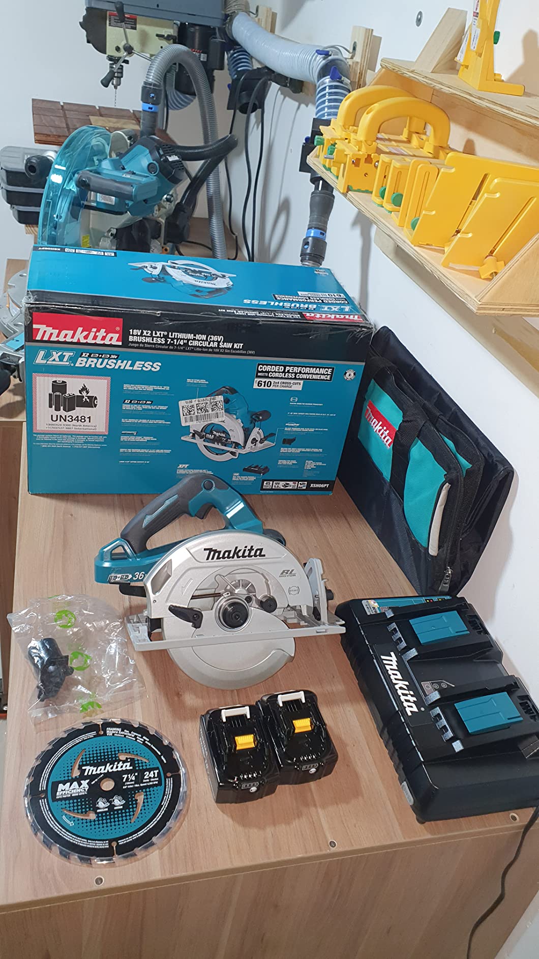 Makita XSH06PT 18V X2 LXT Lithium-Ion (36V) Brushless Cordless 7-1/4