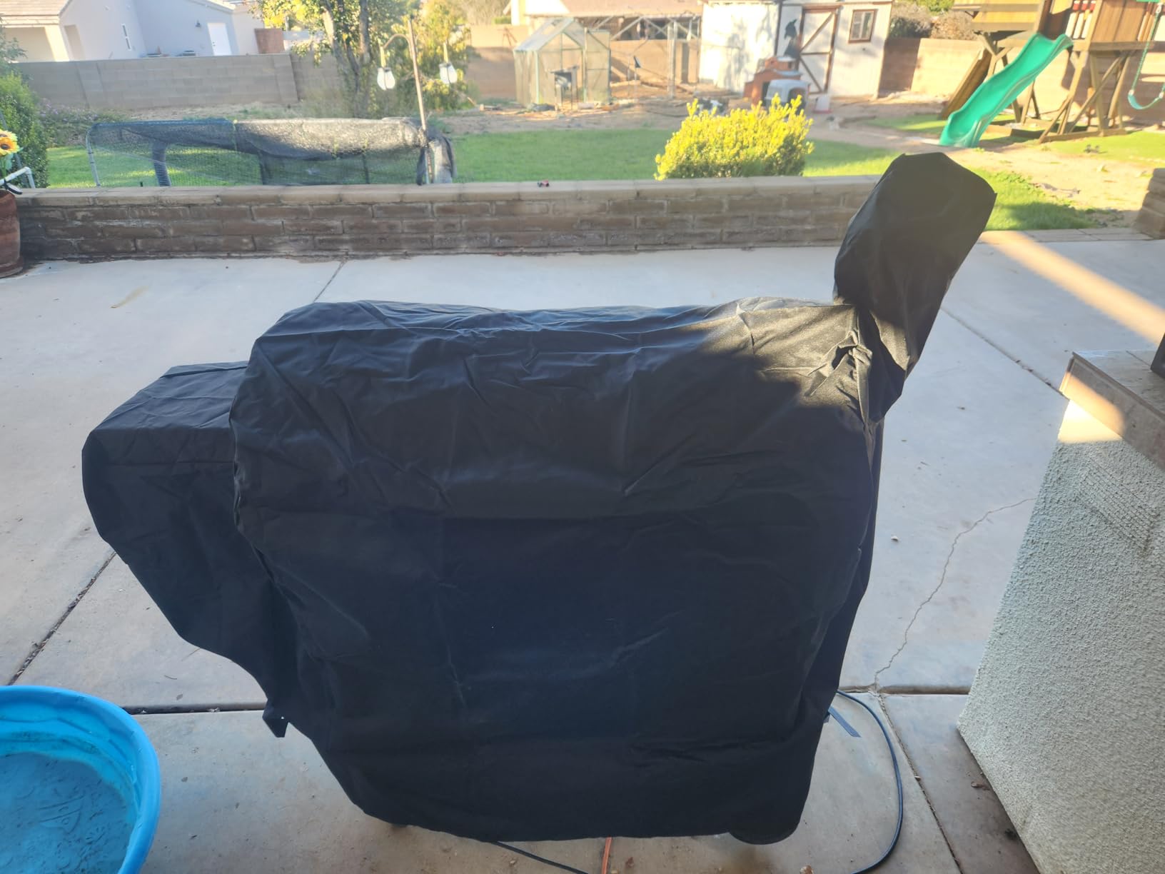 Unicook Grill Cover Compatible with Traeger Pro 22/ Pro 575 Series Wood Pellets, Heavy Duty Waterproof Full-Length Outdoor BBQ Smoker Cover, All-Season Protection Grill Accessory - Customer Photo 2