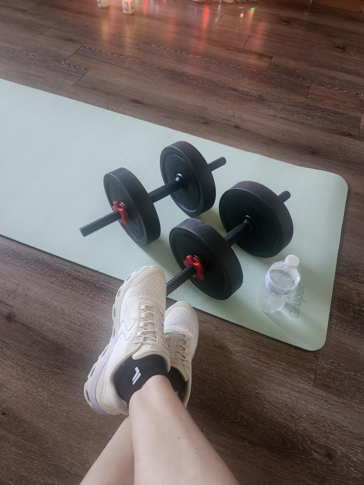 Yoga Mat Non Slip, Eco Friendly Fitness Exercise Mat with Carrying Strap,Pro Yoga Mats for Women,Workout Mats for Home, Pilates and Floor Exercises - Customer Photo 1