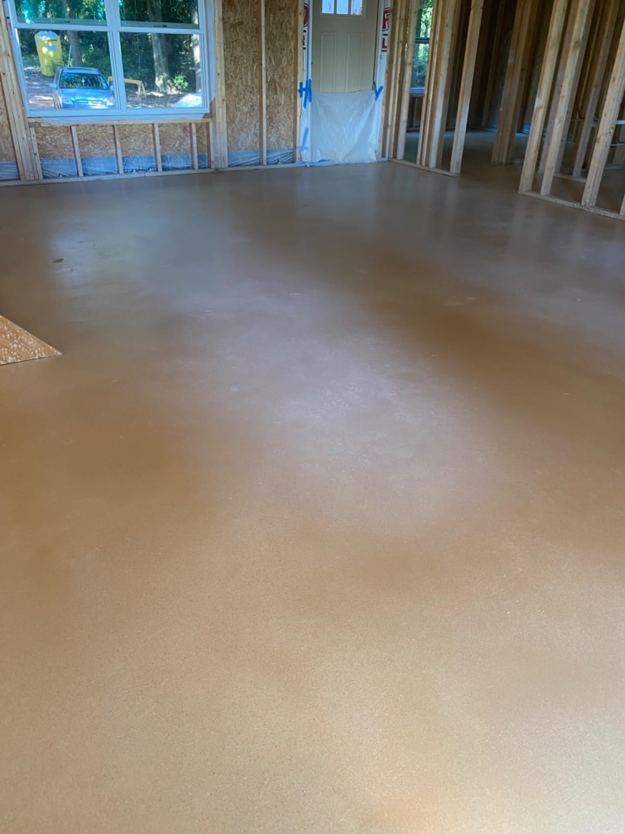 INSL-X TuffCrete Waterborne Acrylic Concrete Stain Paint, Desert Sand, 1 Gallon - Customer Photo 1