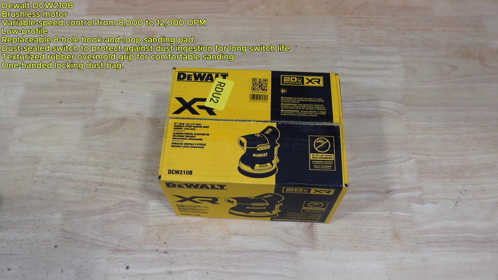 DEWALT 20V MAX Orbital Sander, Tool Only - DCW210B - Customer Photo 2