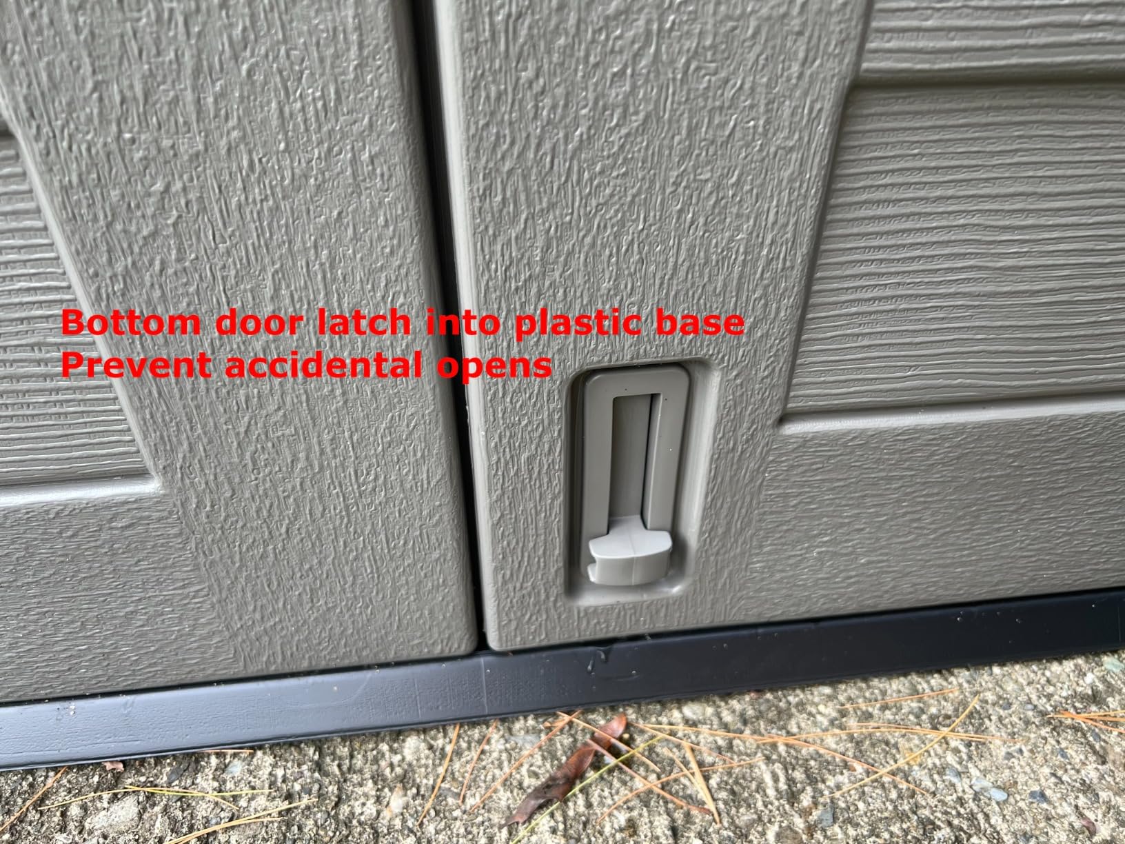 Suncast Outdoor Storage Shed for Backyard and Garden, Horizontal, 4' x 2.5', Stoney Grey - Portable Utility Deck and Cabinet for Tools, Equipment, and Garbage Customer Review Suncast Outdoor Storage Shed for Backyard and Garden, Horizontal, 4' x 2.5', Stoney Grey - Portable Utility Deck and Cabinet for Tools, Equipment, and Garbage - Customer Photo 2