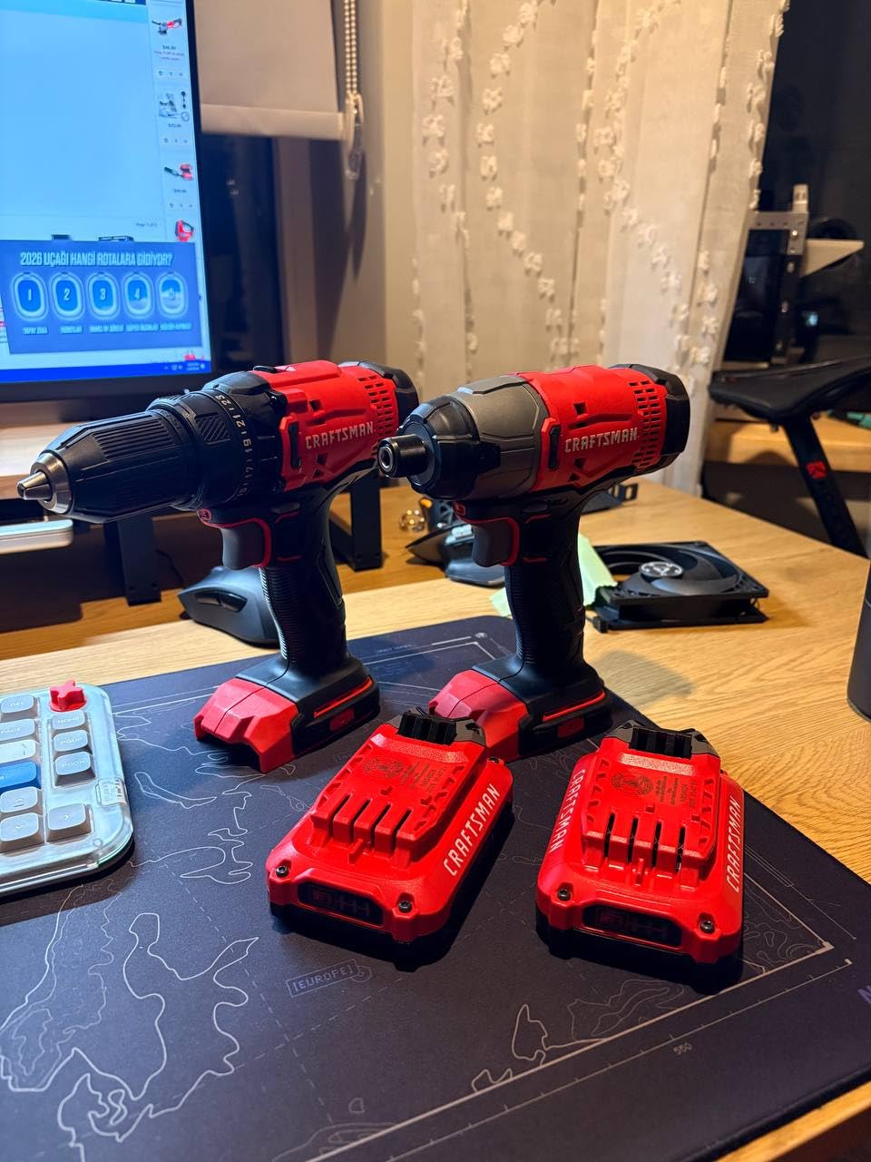 CRAFTSMAN V20 MAX Cordless Drill Driver and Impact Driver Set, Power Tool Set with 2 Batteries and Charger, LED Work Light, 2 Bits, Bag (CMCK200C2) Customer Review CRAFTSMAN V20 MAX Cordless Drill Driver and Impact Driver Set, Power Tool Set with 2 Batteries and Charger, LED Work Light, 2 Bits, Bag (CMCK200C2) - Customer Photo 1