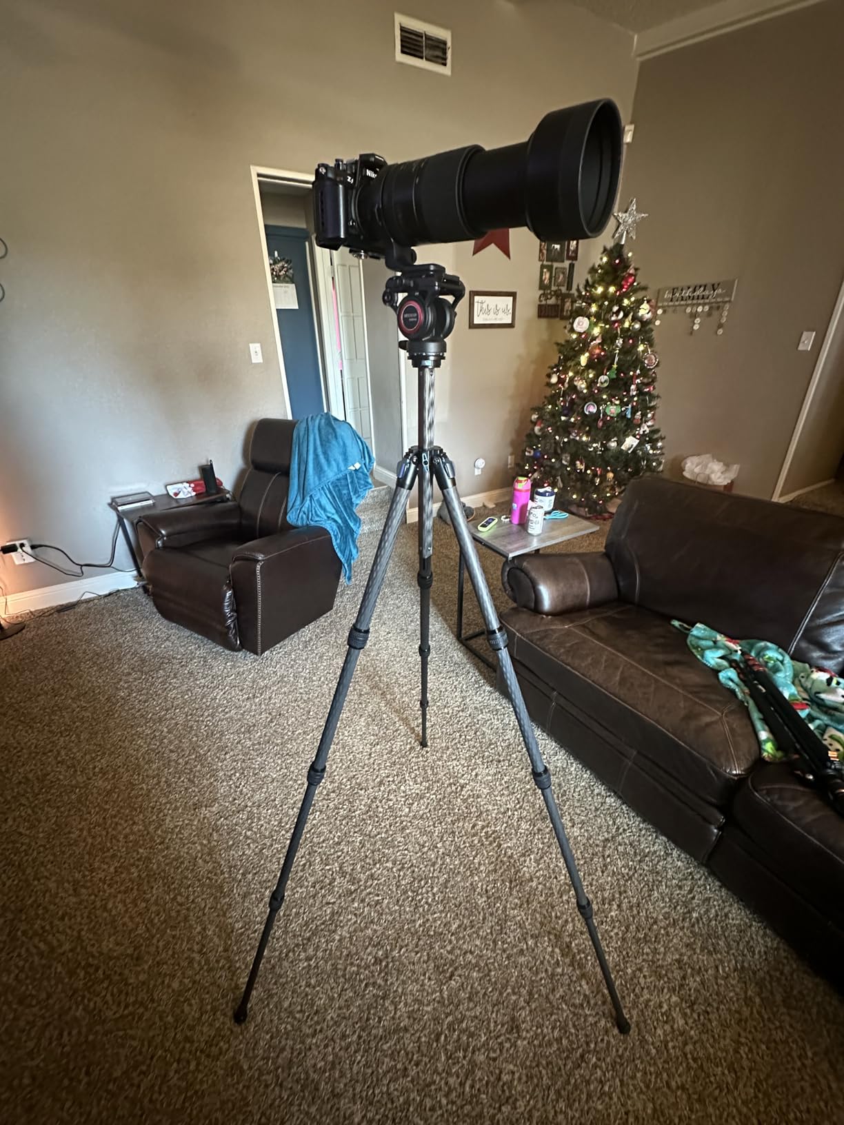 SIRUI AM-124 Carbon Fiber Tripod with Triangular Center Column, 62.6 SIRUI AM-124 Carbon Fiber Tripod with Triangular Center Column, 62.6