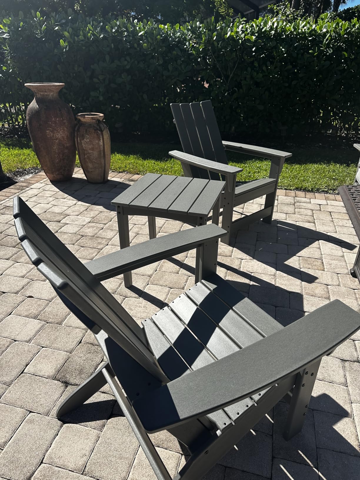 Signature Design by Ashley Sundown Treasure Outdoor Patio HDPE Adirondack Chair, Light Brown - Customer Photo 1