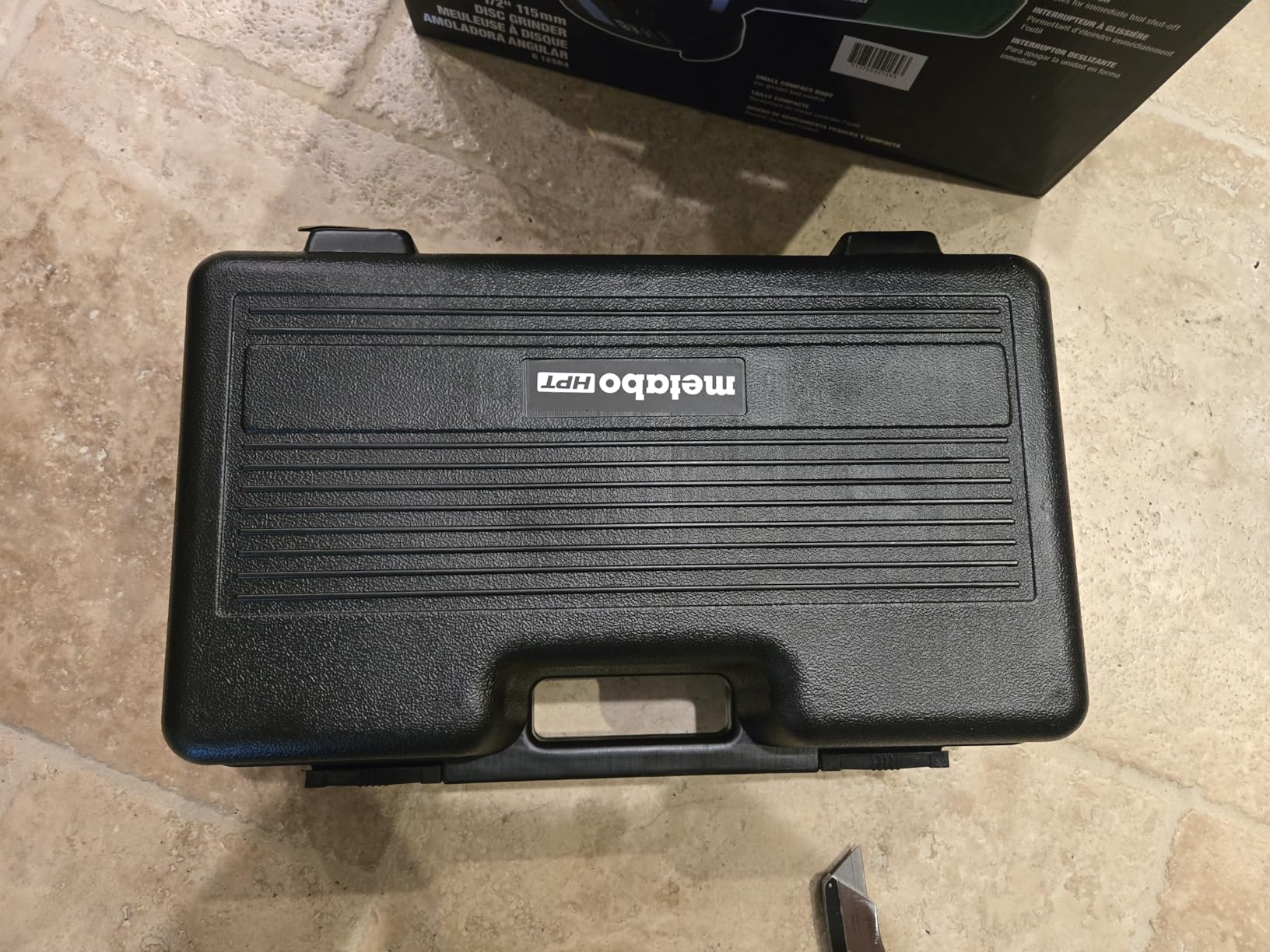 Metabo HPT 4-1/2-Inch Angle Grinder, Includes 5 Grinding Wheels & Hard Case, 6.2-Amp Motor, Compact & Lightweight, G12SR4 Customer Review Metabo HPT 4-1/2-Inch Angle Grinder, Includes 5 Grinding Wheels & Hard Case, 6.2-Amp Motor, Compact & Lightweight, G12SR4 - Customer Photo 1