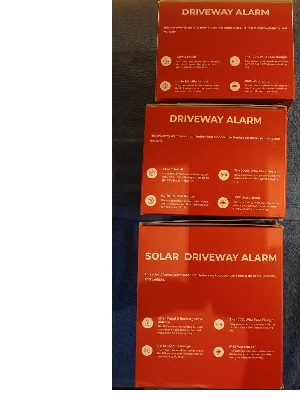 eMACROS Solar Wireless Driveway Alarm - 1/2 Mile Long Range Motion Sensor with Weatherproof Security Alert System - Customer Photo 2
