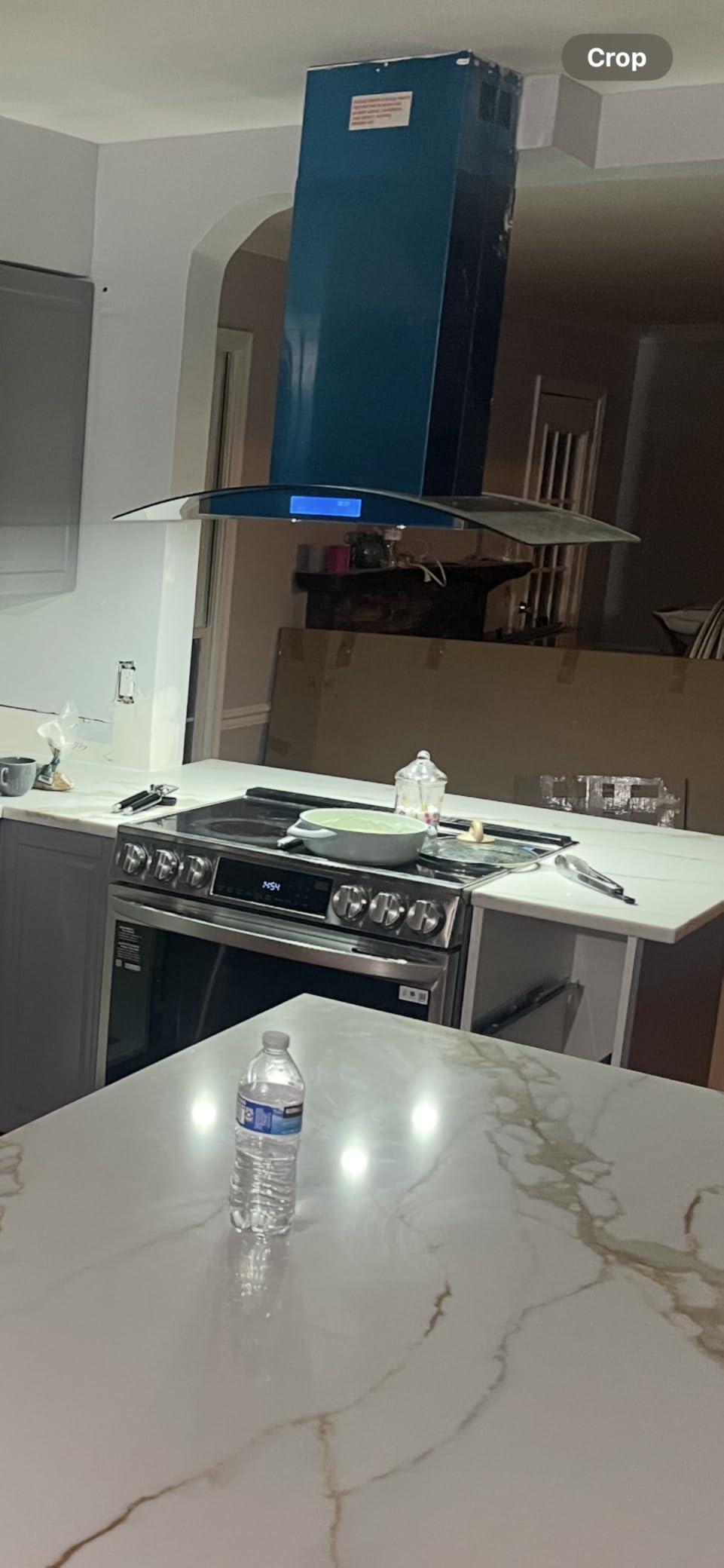 COSMO COS-668ICS750 30 in. Lumin Collection 380 CFM Ducted Island Range Hood, Soft Touch Controls, LED Lights, Stainless Steel - Customer Photo 2