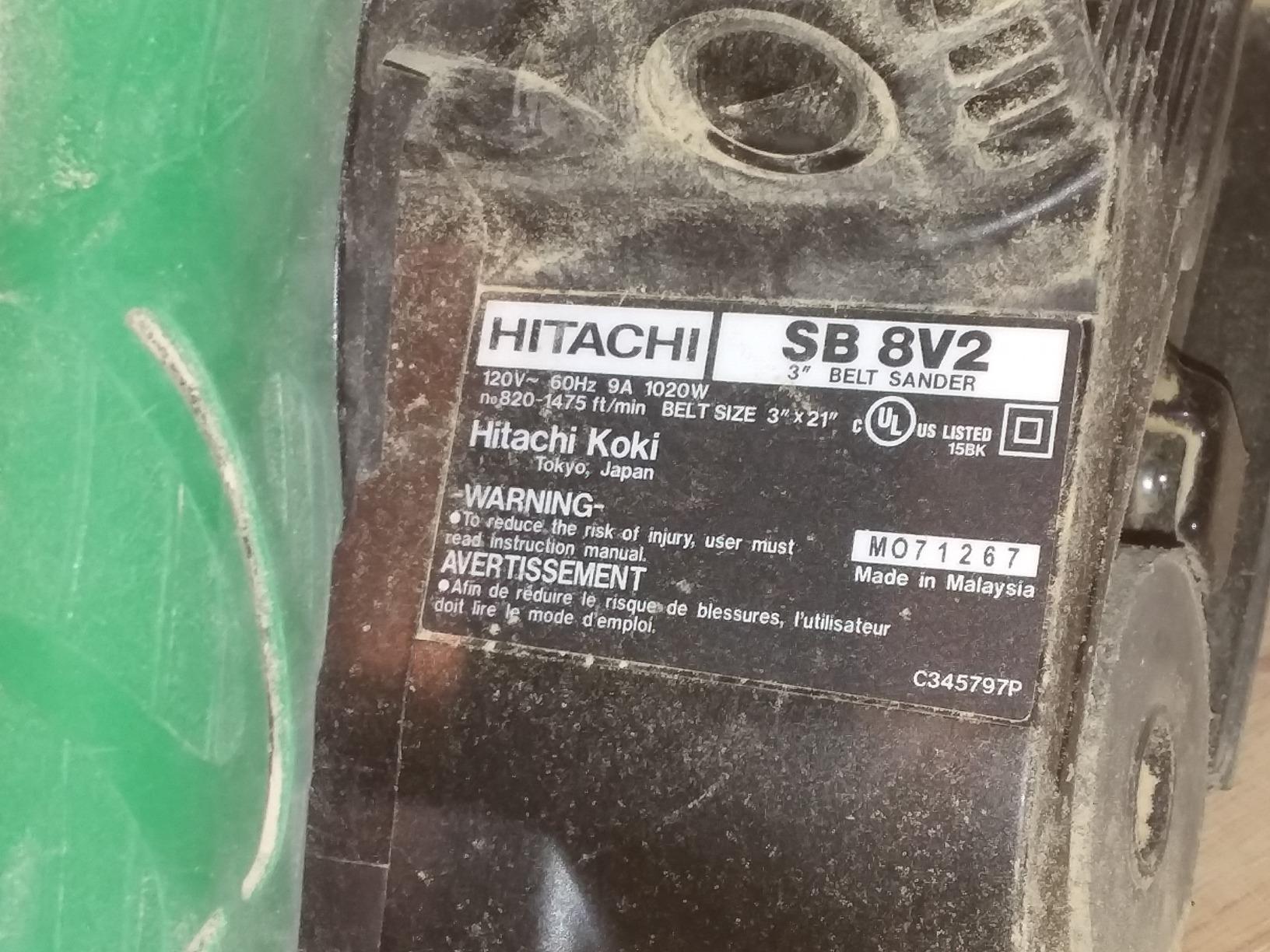 Metabo HPT Belt Sander | 3 x 21 Inch | For Woodworking | Variable Speed | 9.0 Amp Motor | Soft Grip | 5-Year Warranty | SB8V2 - Customer Photo 2