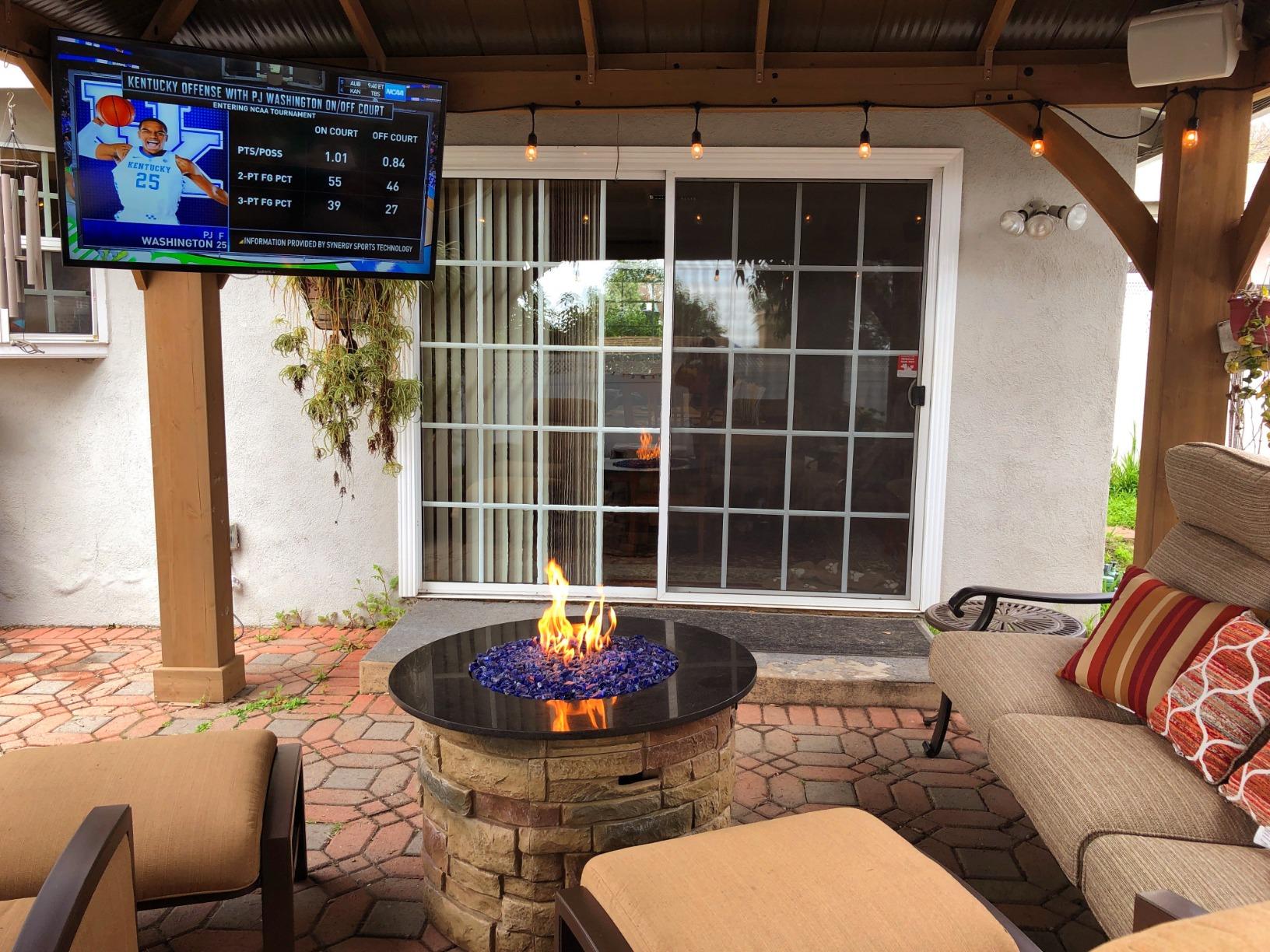 SunBrite Veranda 2 Series 43-inch Full Shade Outdoor TV | 4K Ultra HD HDR LED Weatherproof Television - Direct Lit LED Screen with All-Weather Remote (SB-V-43-4KHDR-BL) - Customer Photo 1