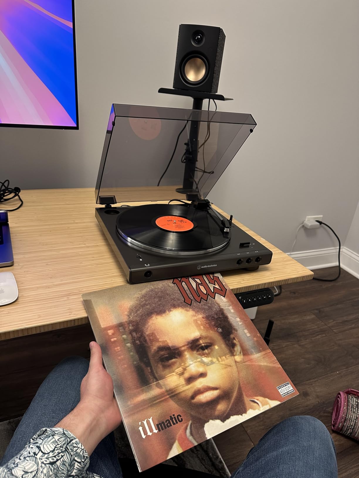 Audio-Technica AT-LP60XBT-BK Fully Automatic Wireless Belt-Drive Turntable (Black) - Customer Photo 1