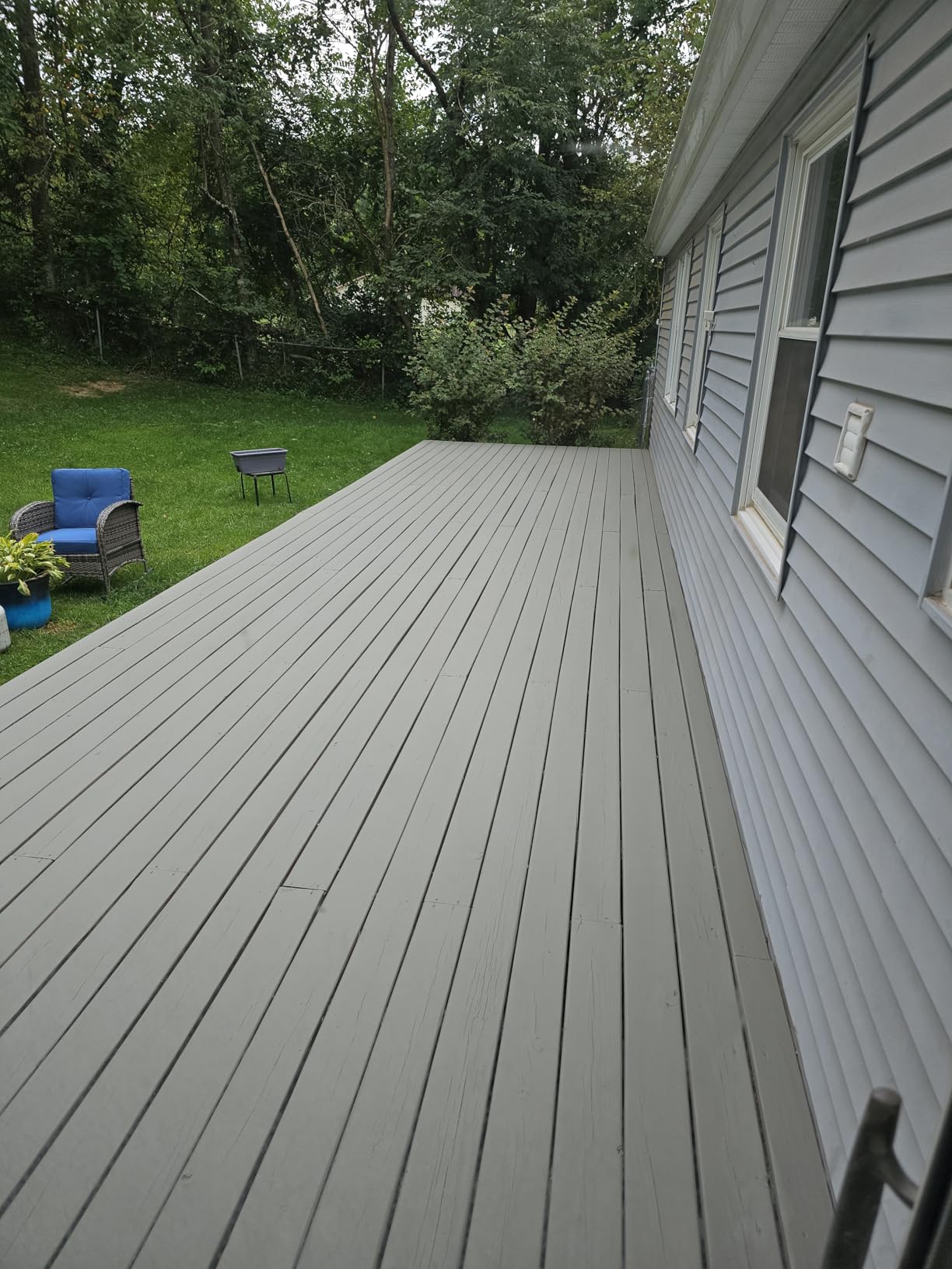 #1 Deck Premium Advanced Solid Color Outdoor Wood Stain and Sealer in One – Water Based Sealant for Wood Decks, Fences, & Siding - 1 Gal - Made in USA - Light Walnut - Customer Photo 1