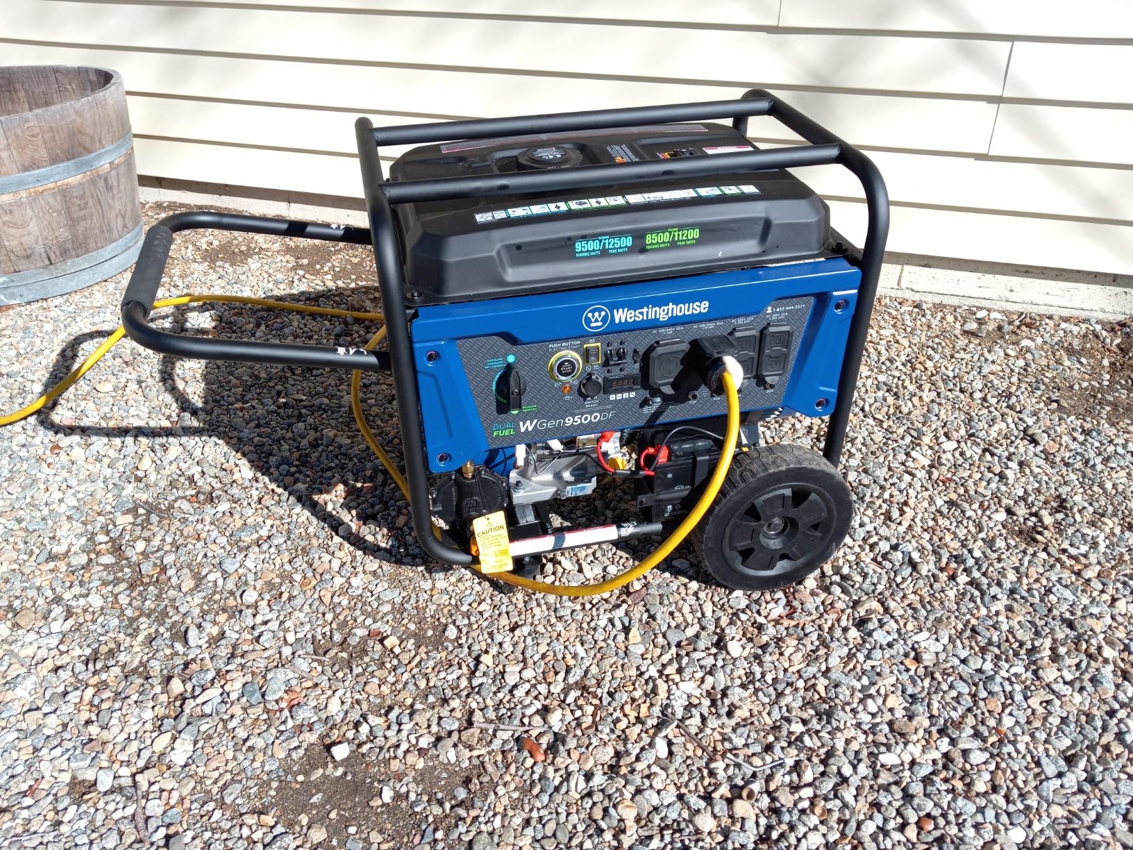 Westinghouse 12500 Watt Dual Fuel Home Backup Portable Generator, Remote Electric Start, Transfer Switch Ready, Gas and Propane Powered Customer Review Westinghouse 12500 Watt Dual Fuel Home Backup Portable Generator, Remote Electric Start, Transfer Switch Ready, Gas and Propane Powered - Customer Photo 2