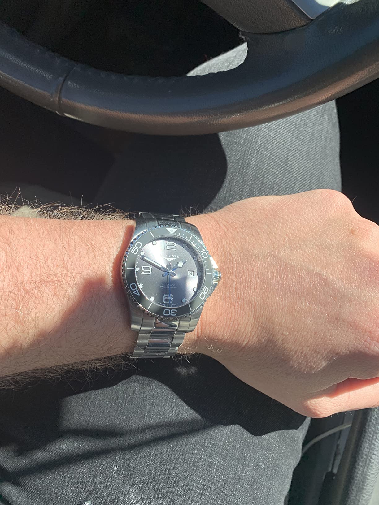 Longines HydroConquest Automatic Steel and Ceramic 41 mm Men's Watch L3.781.4.76.6 - Customer Photo 1