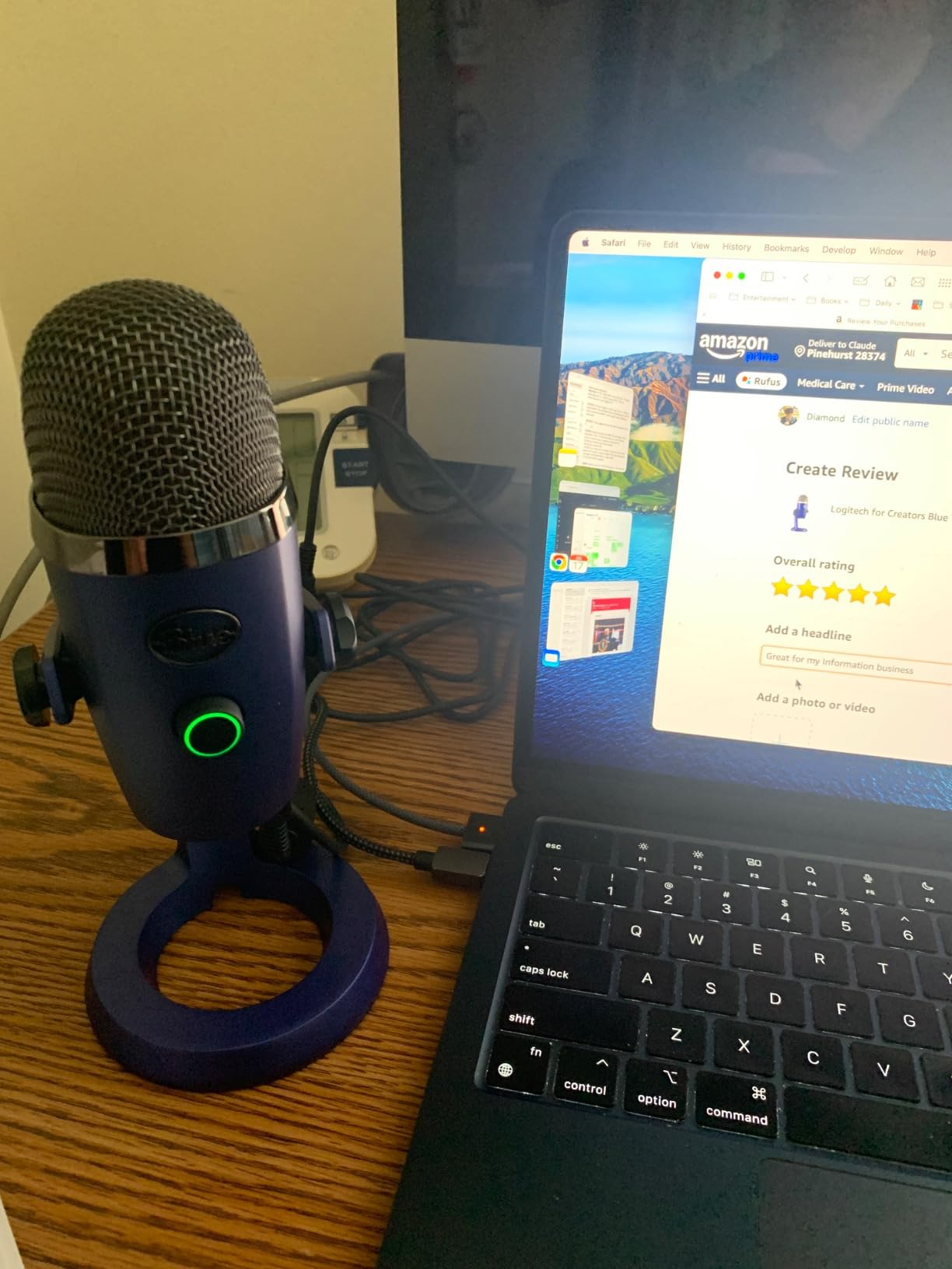 Logitech for Creators Blue Yeti Nano USB Microphone for Gaming, Streaming, Podcasting, Twitch, YouTube, Discord, Recording for PC and Mac, Plug & Play -Blackout - Customer Photo 2