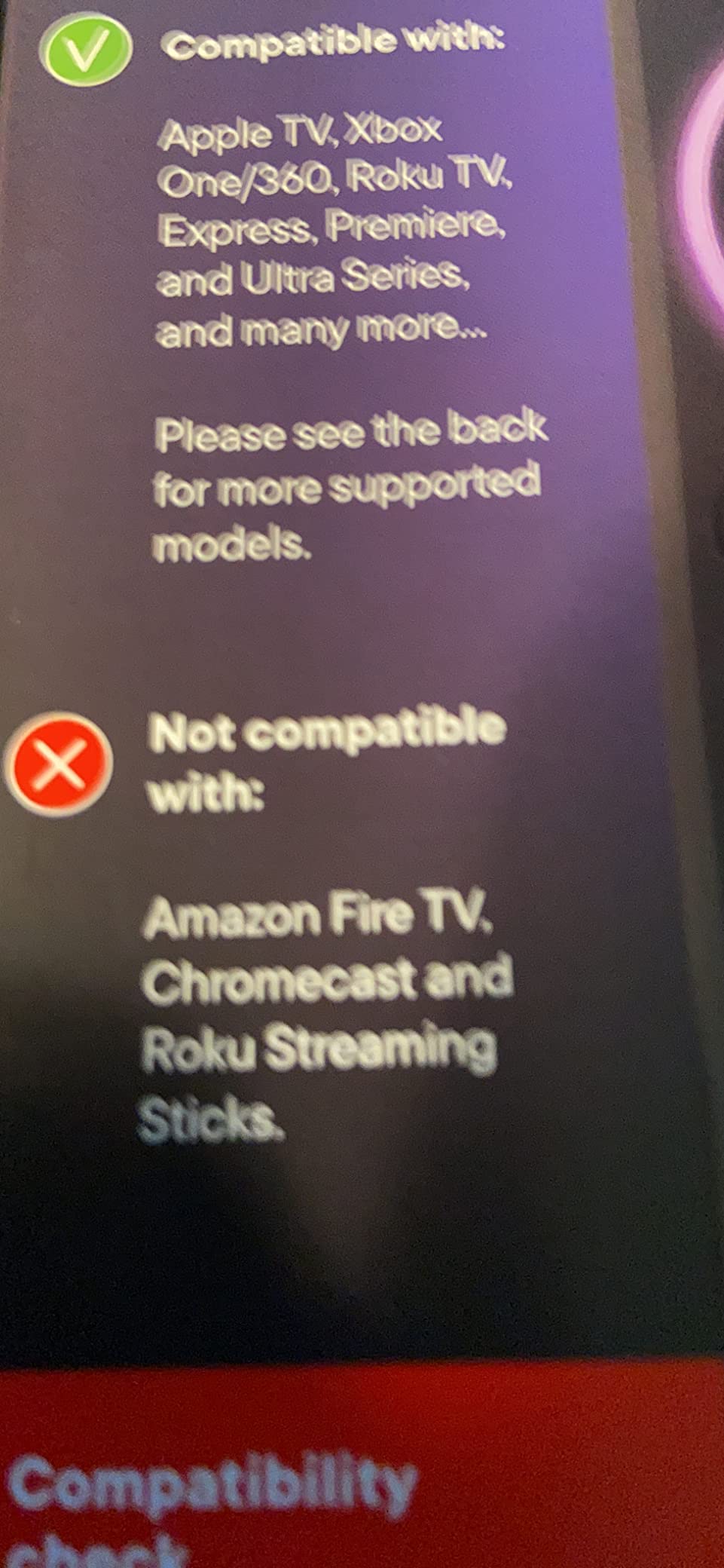 One For All Streamer Remote (New, in Retail Packaging) – Controls up to 3 Devices - (IR) - Control Your Streamer Box, TV and Sound bar – Learning Feature - Backlit Keys - Black – URC7935 - Customer Photo 5