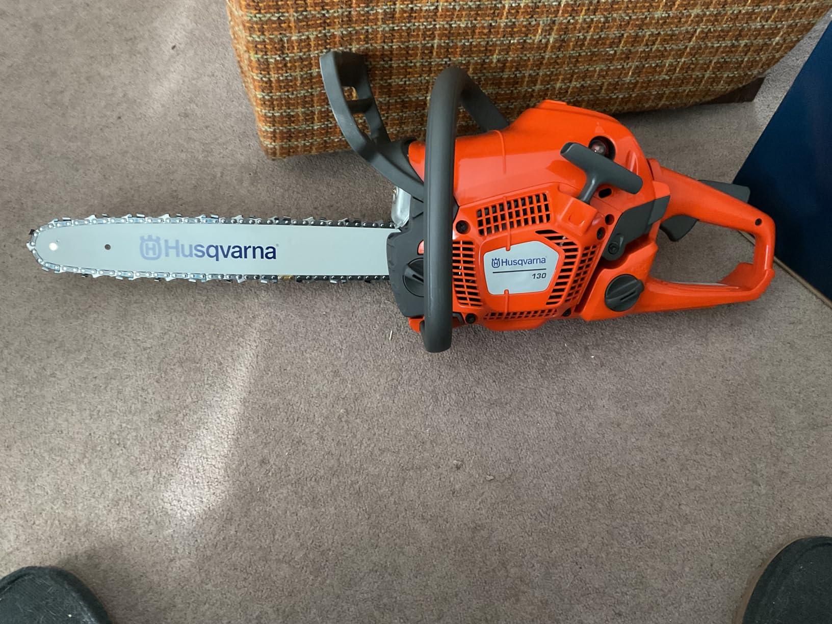 Husqvarna 130 Gas Powered Chainsaw, 38-cc 2-HP, 2-Cycle X-Torq Engine, 16 Inch Chainsaw with Automatic Oiler, For Wood Cutting and Tree Pruning - Customer Photo 1