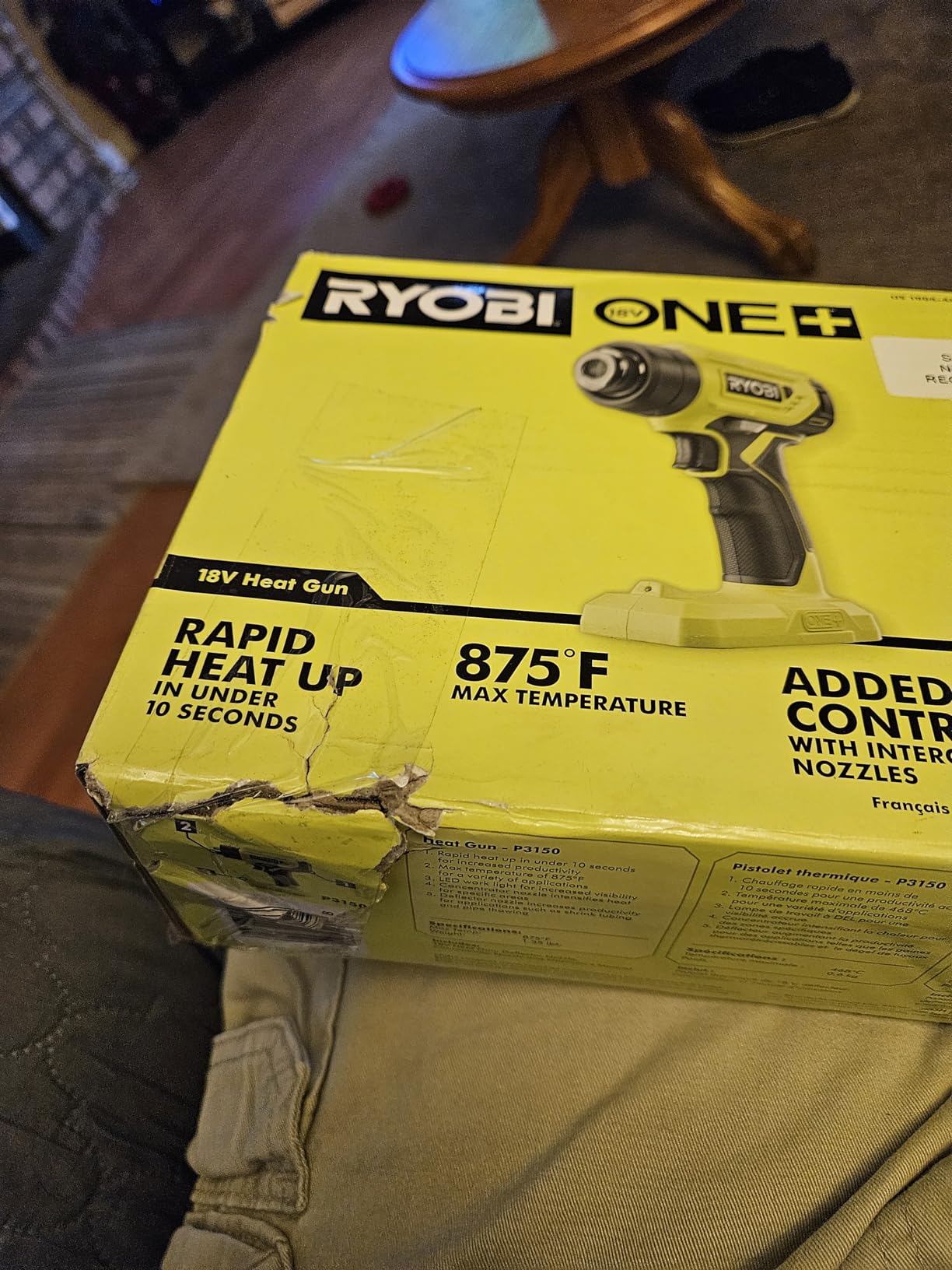 Ryobi 18-Volt ONE+ Lithium-Ion Cordless Heat Gun (Tool Only) P3150 - Customer Photo 3