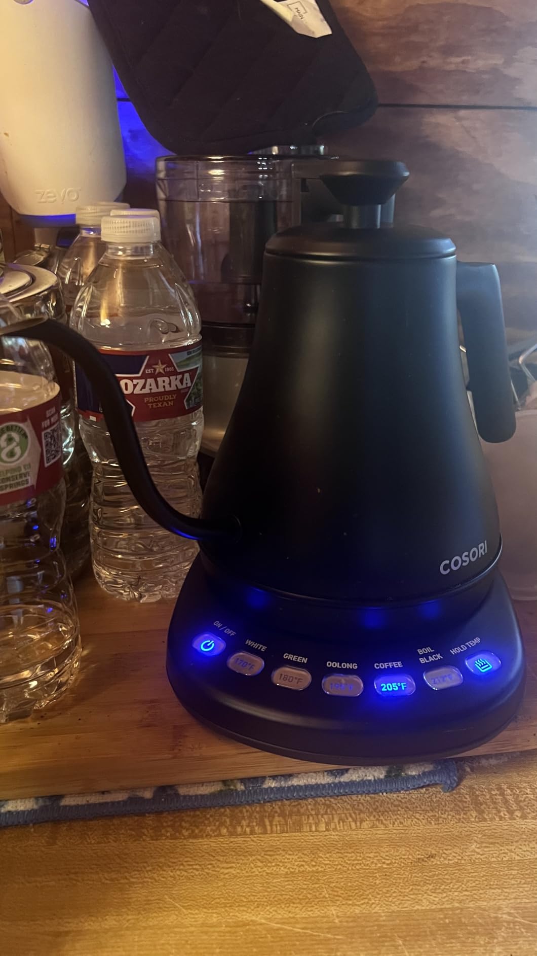 COSORI Electric Gooseneck Kettle with 5 Temperature Control Presets, Pour Over Kettle for Coffee & Tea, Hot Water Boiler, 100% Stainless Steel Inner Lid & Bottom, 1200W/0.8L - Customer Photo 1