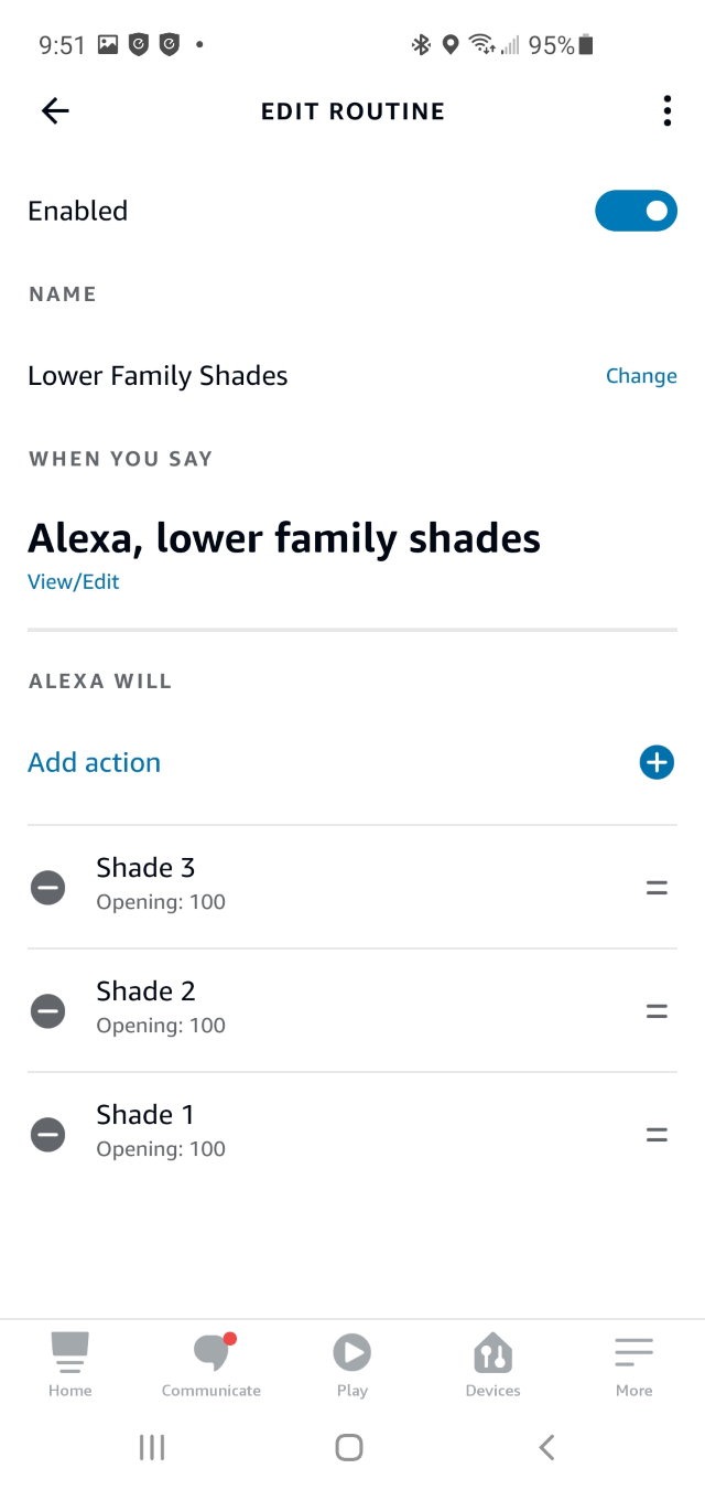 Graywind Motorized Light Filtering Shades Compatible with Alexa Google Rechargeable Remote Control Smart Blinds Automatic Window Shade with Valance for Home Office, Custom Size (Jacquard White) - Customer Photo 1
